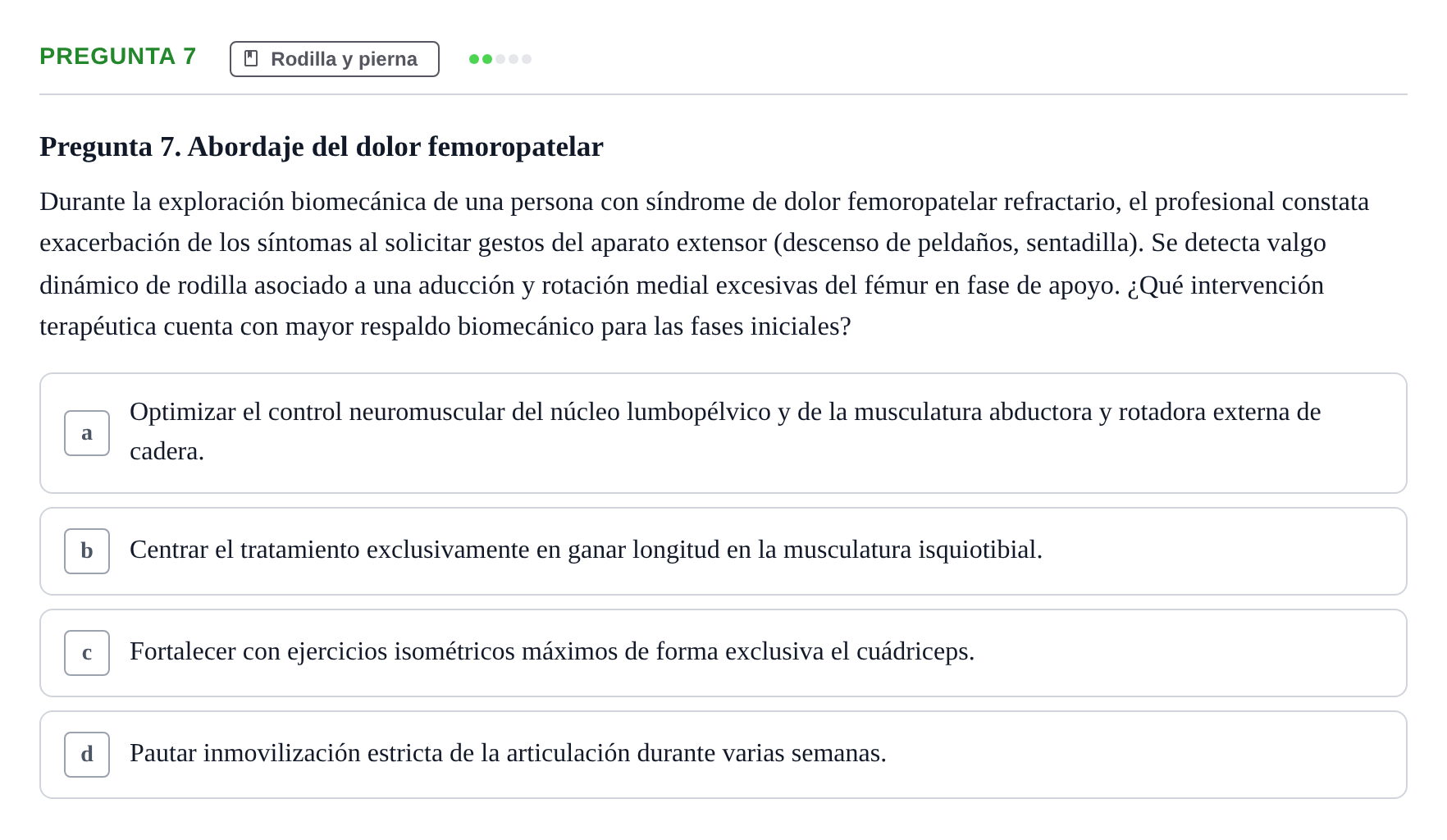 Enunciado: Pregunta 7