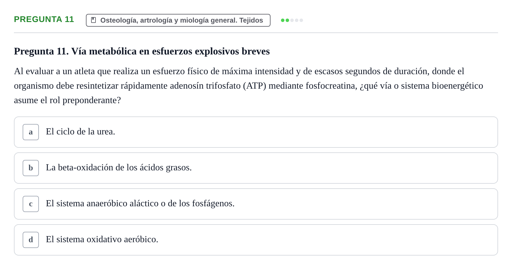 Enunciado: Pregunta 11