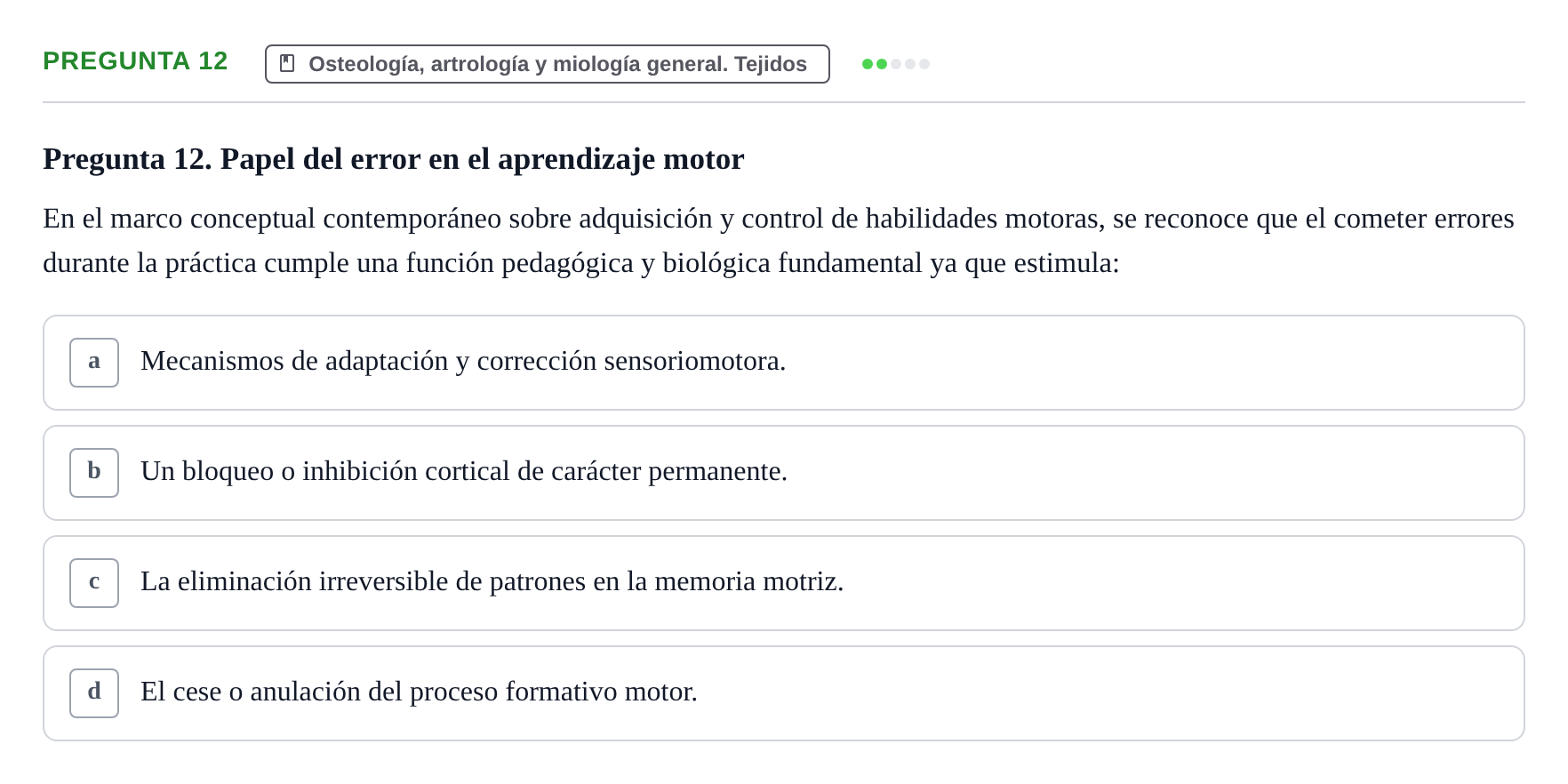 Enunciado: Pregunta 12