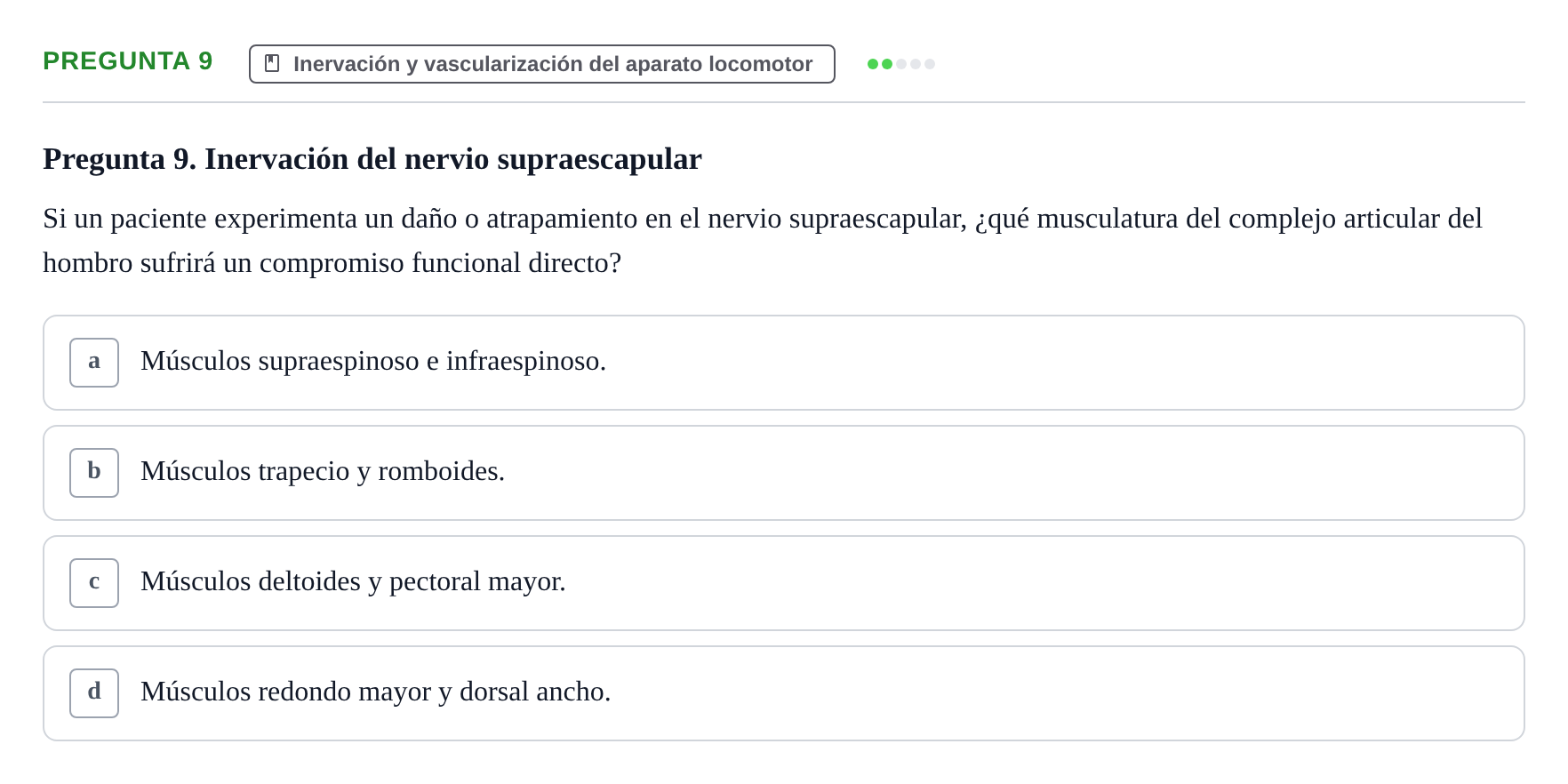 Enunciado: Pregunta 9