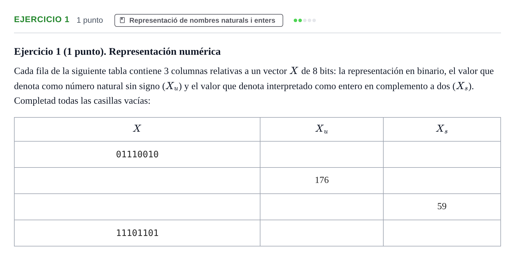 Enunciado: Problema 1 · Introducció als Computadors UPC Examen 2 (temas 4, 5, 6 y 7)