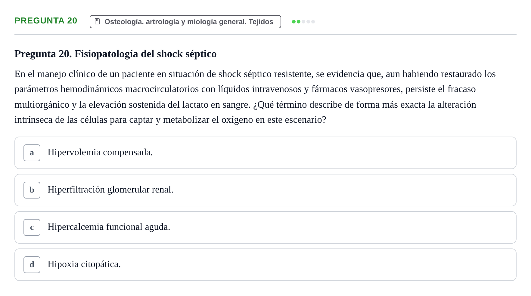 Enunciado: Pregunta 20