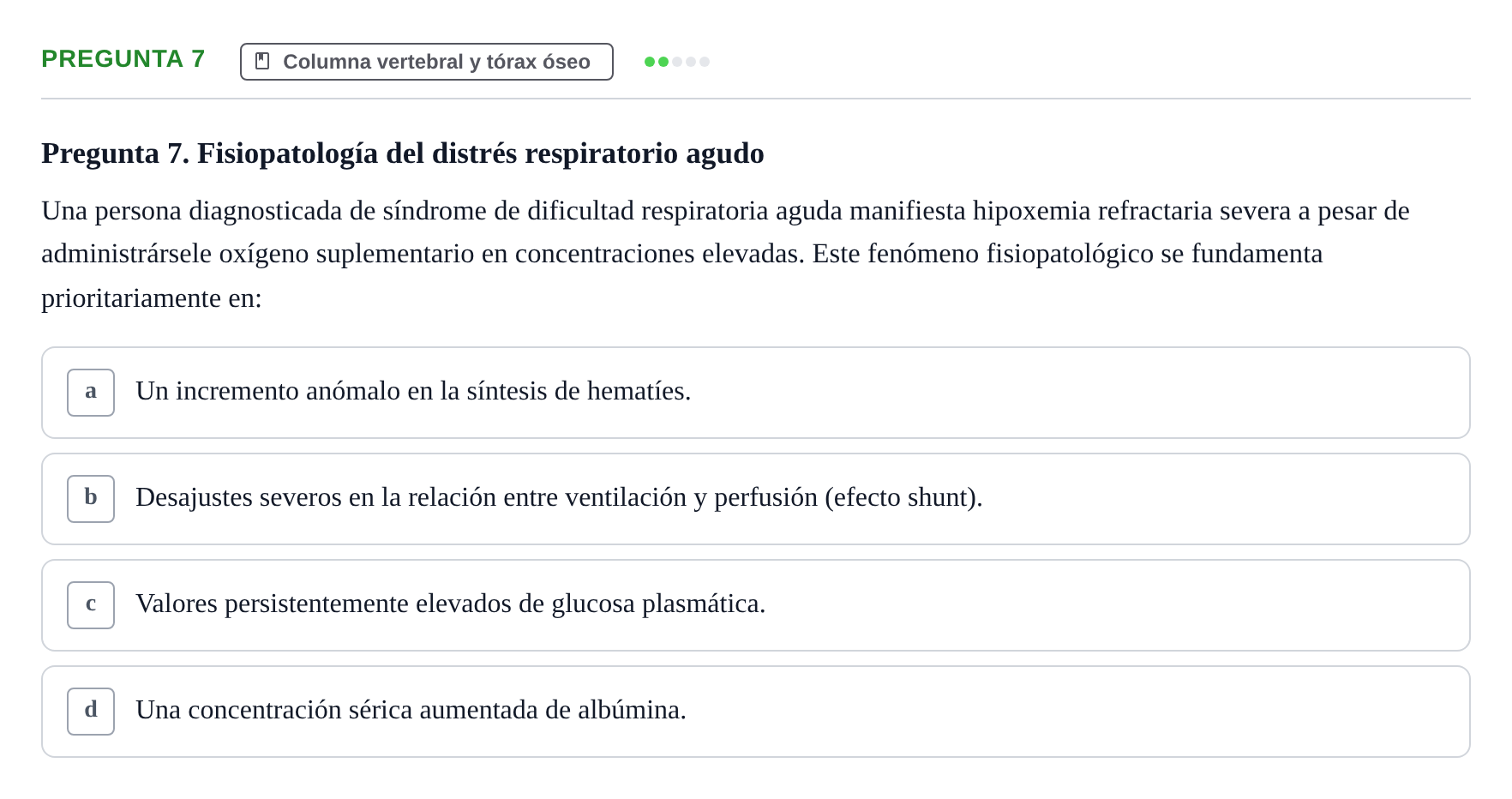 Enunciado: Pregunta 7