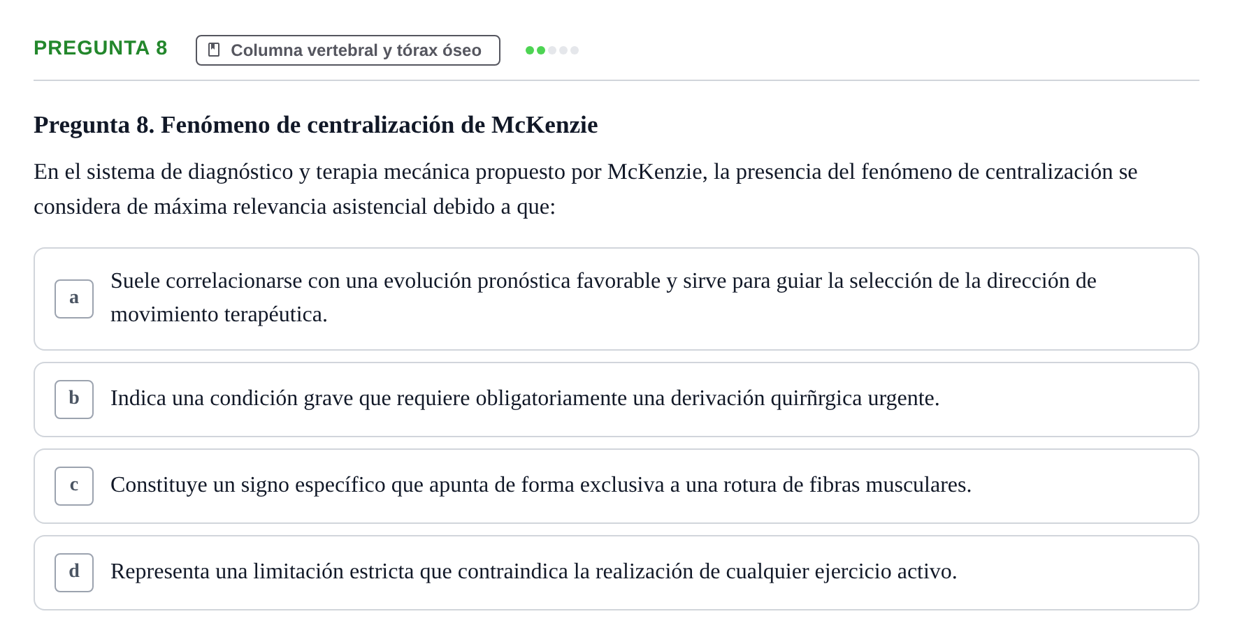 Enunciado: Pregunta 8