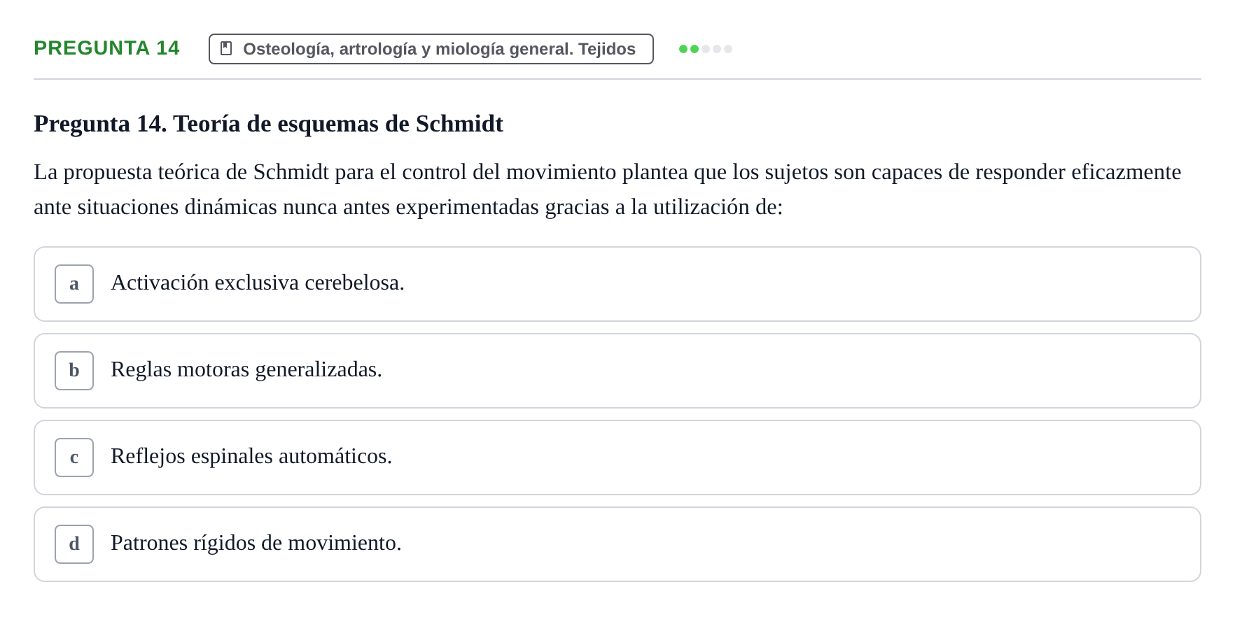 Enunciado: Pregunta 14
