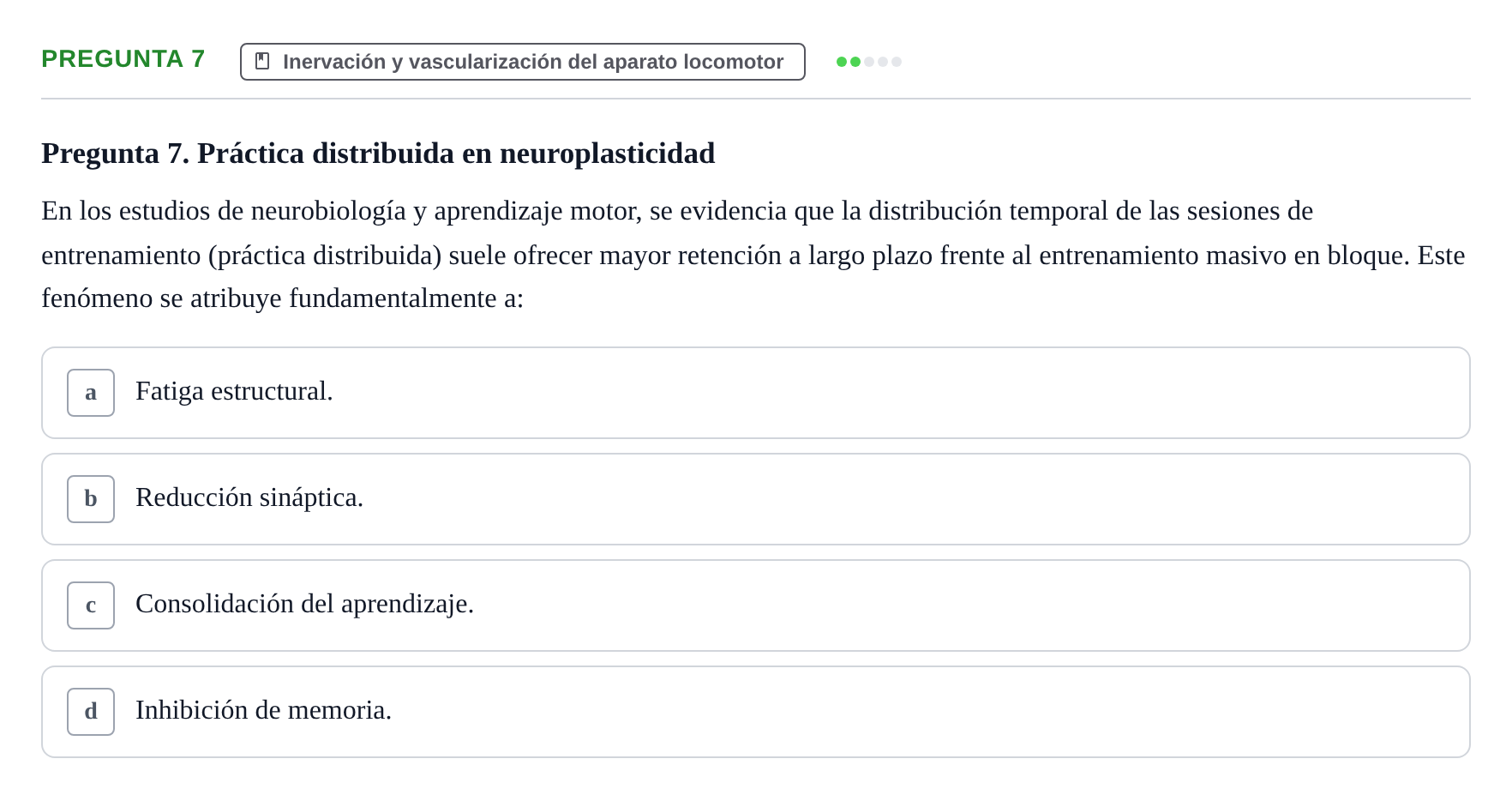 Enunciado: Pregunta 7