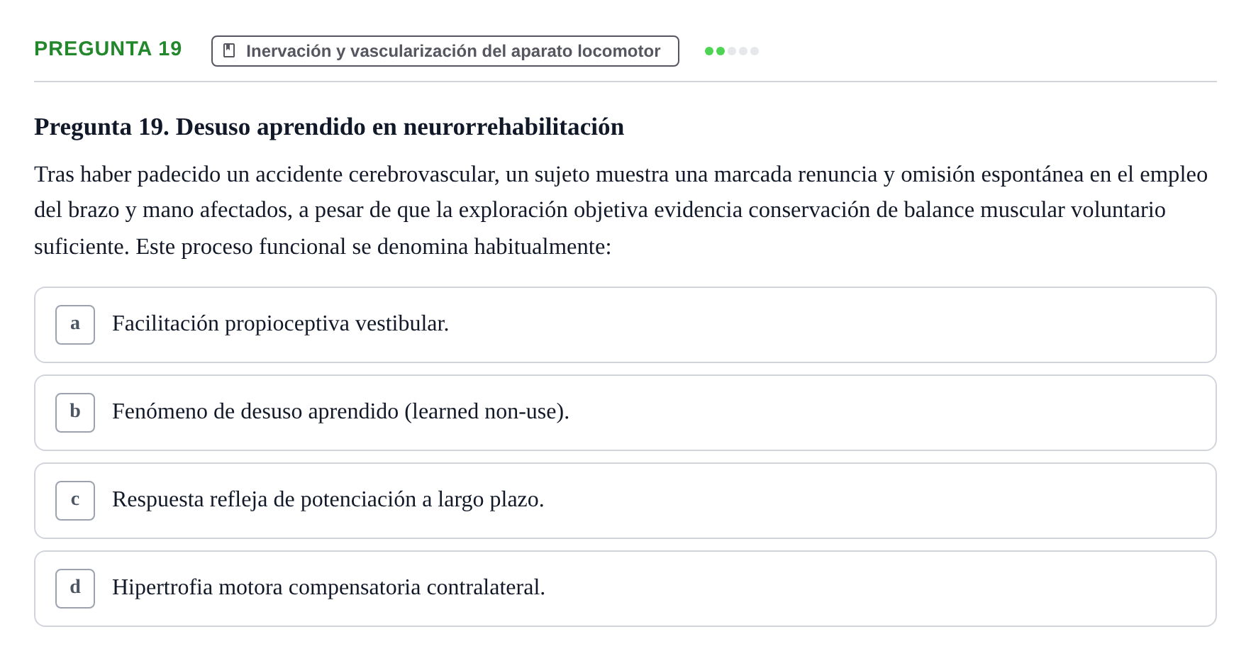Enunciado: Pregunta 19