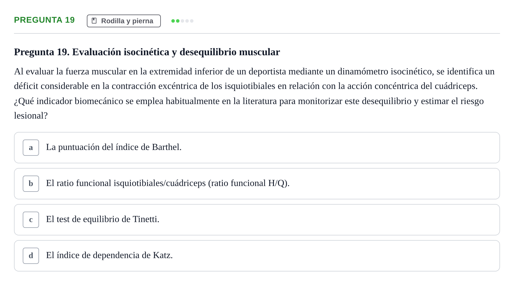 Enunciado: Pregunta 19