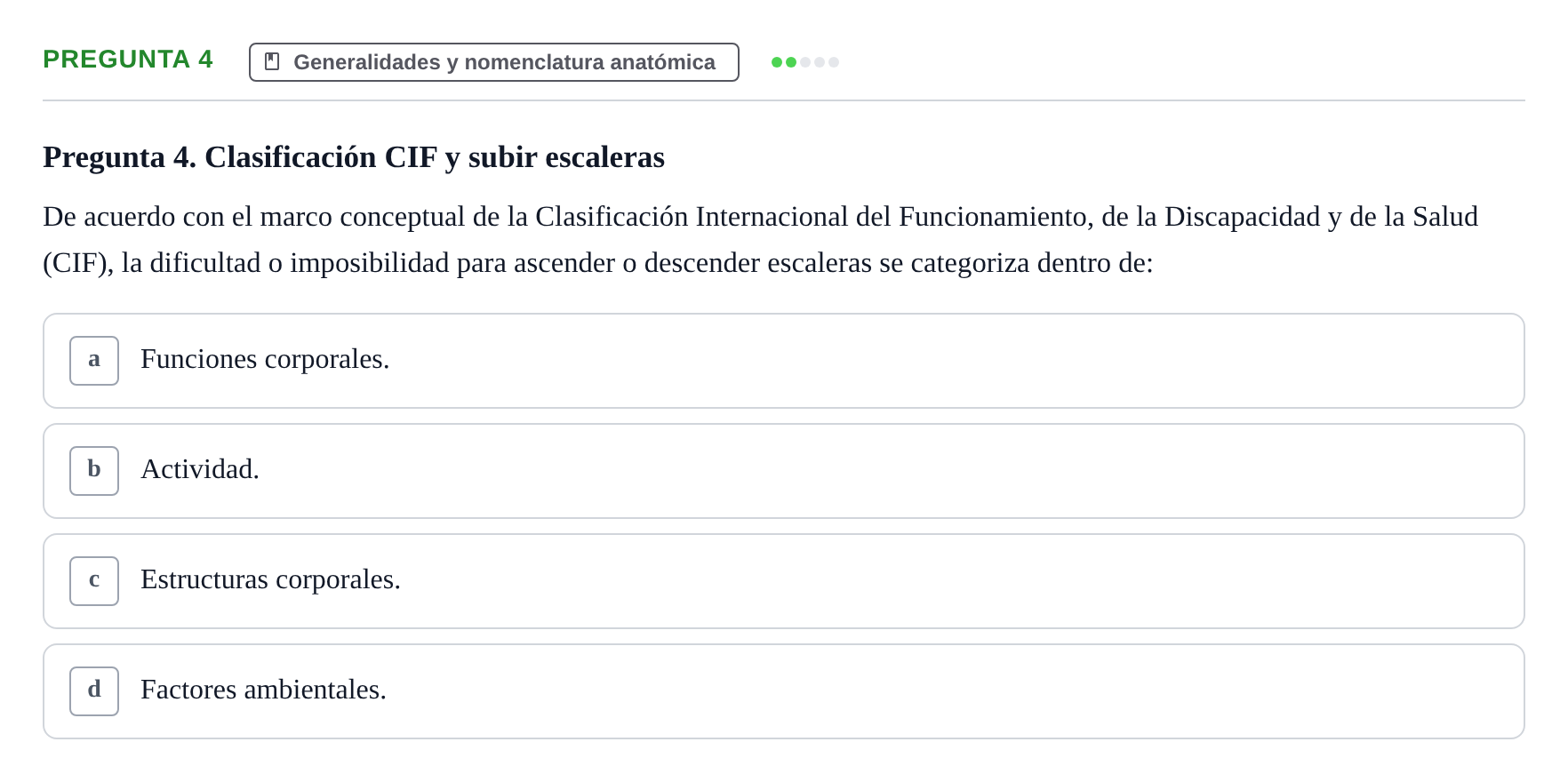 Enunciado: Pregunta 4