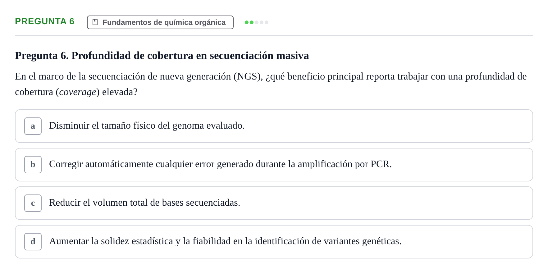 Enunciado: Pregunta 6