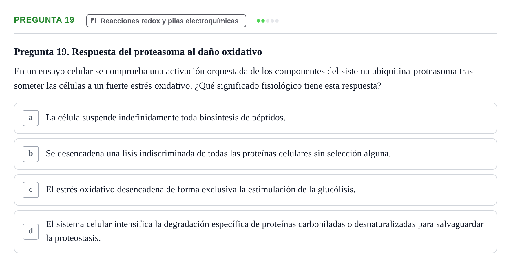 Enunciado: Pregunta 19