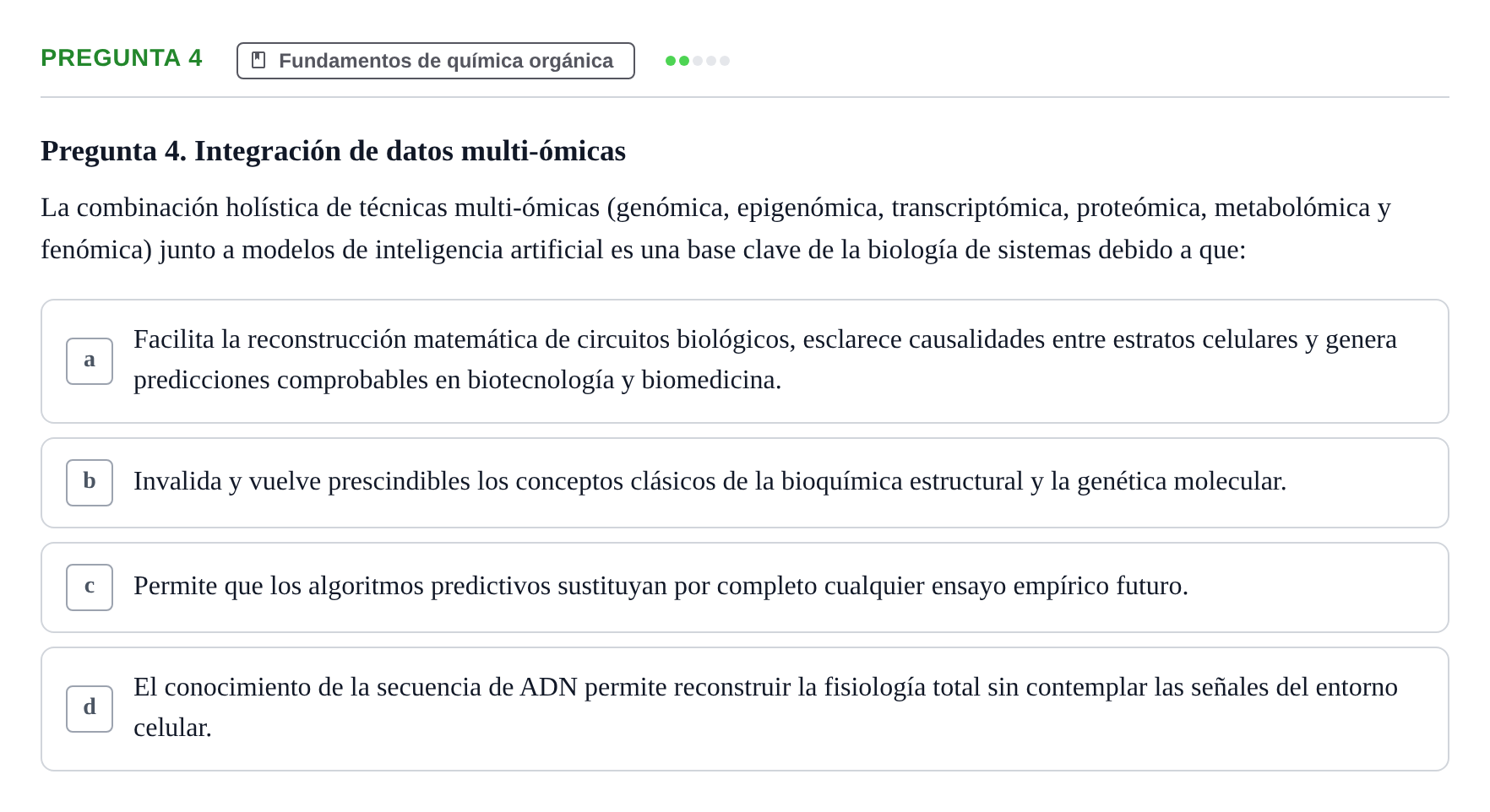 Enunciado: Pregunta 4