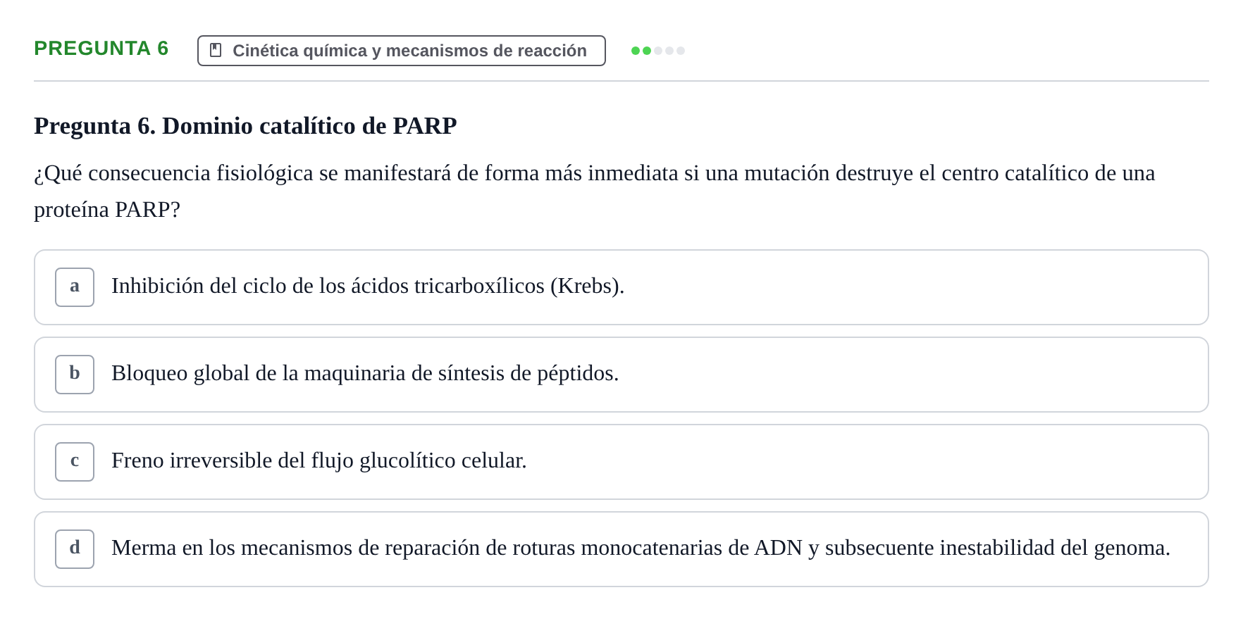 Enunciado: Pregunta 6