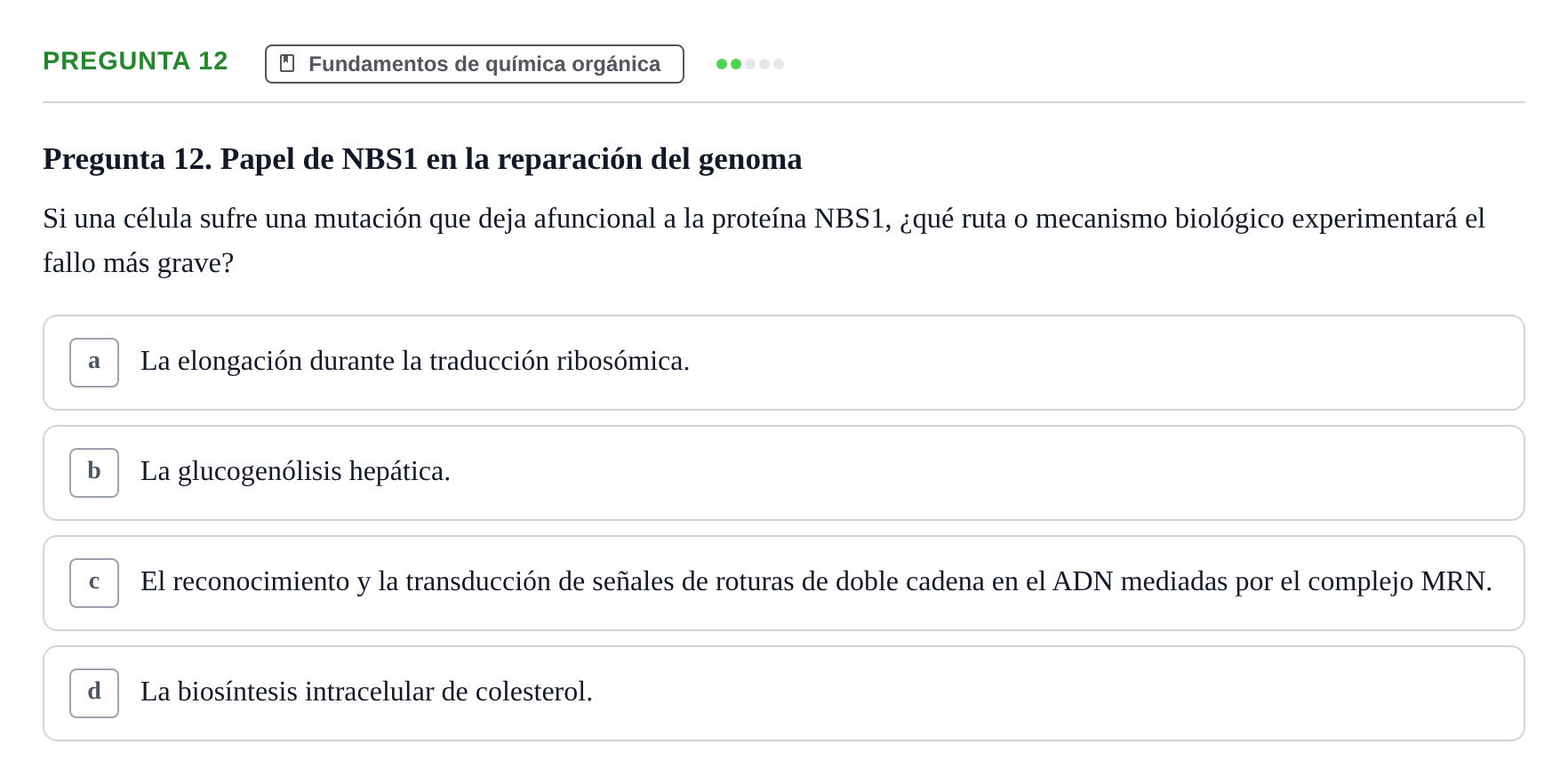 Enunciado: Pregunta 12