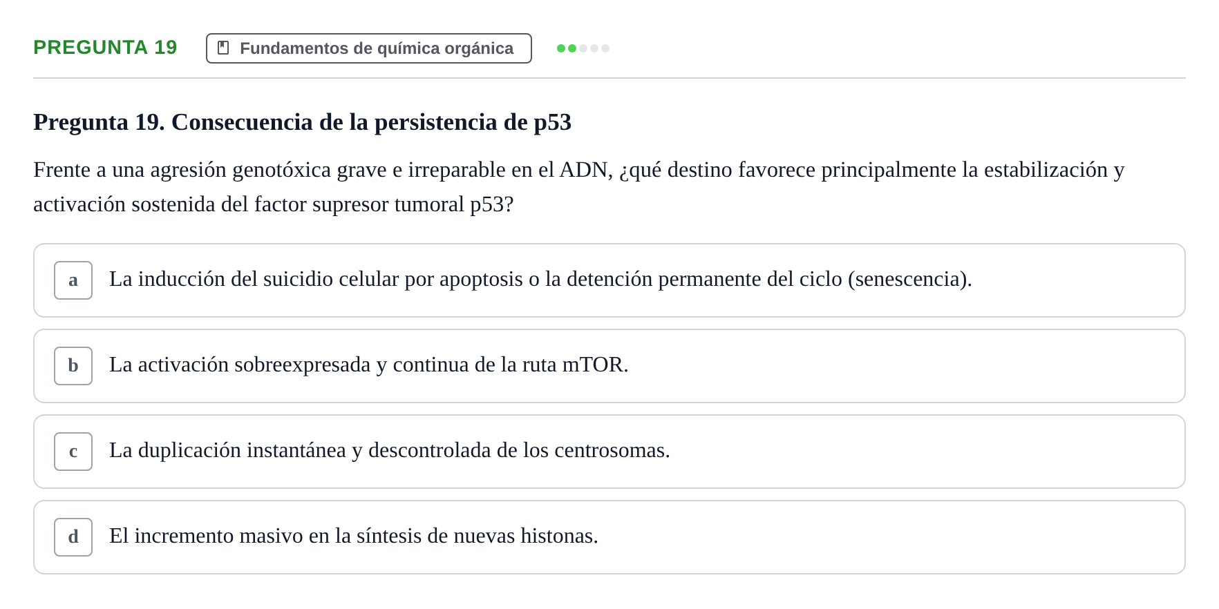 Enunciado: Pregunta 19