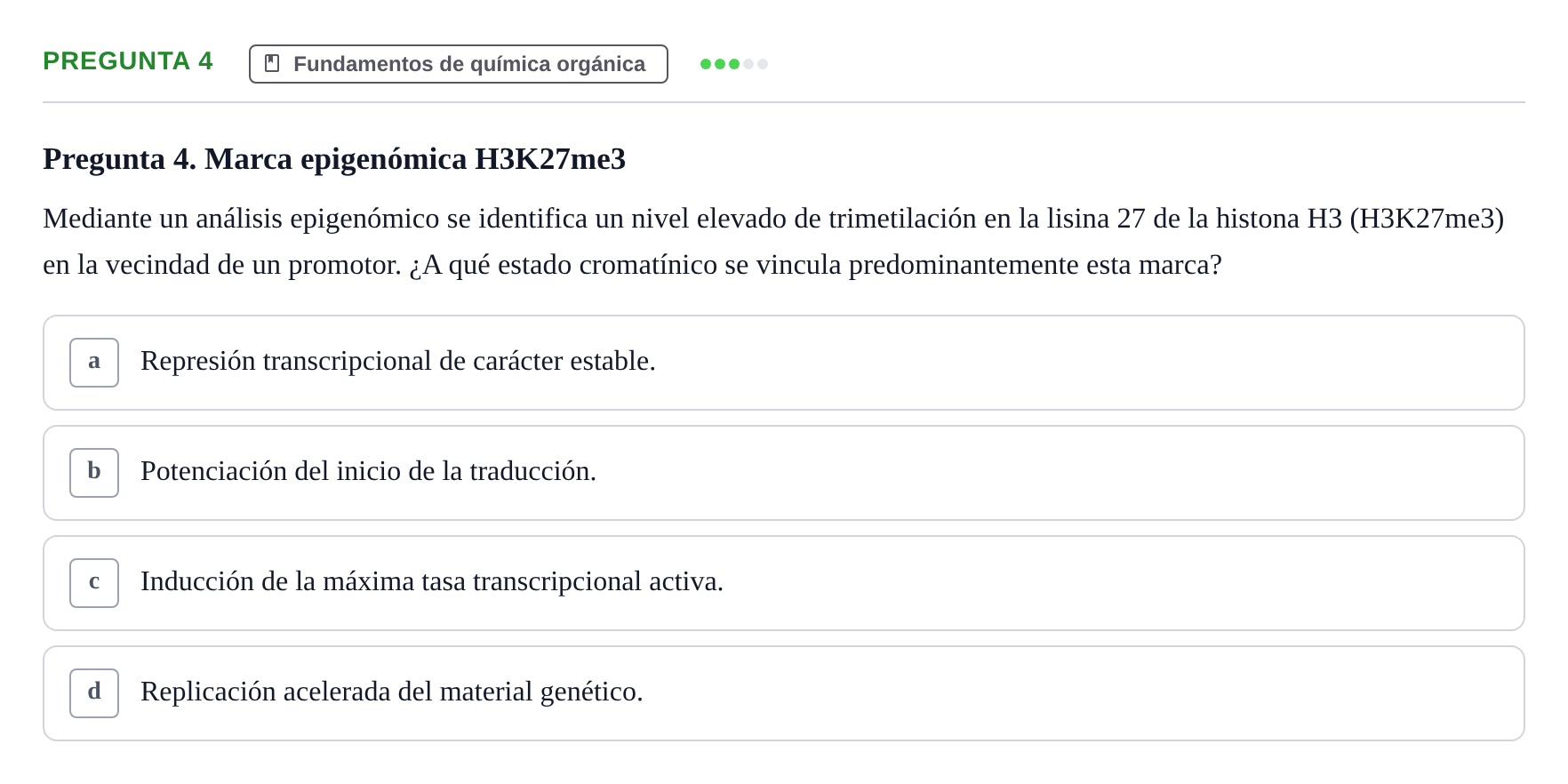 Enunciado: Pregunta 4