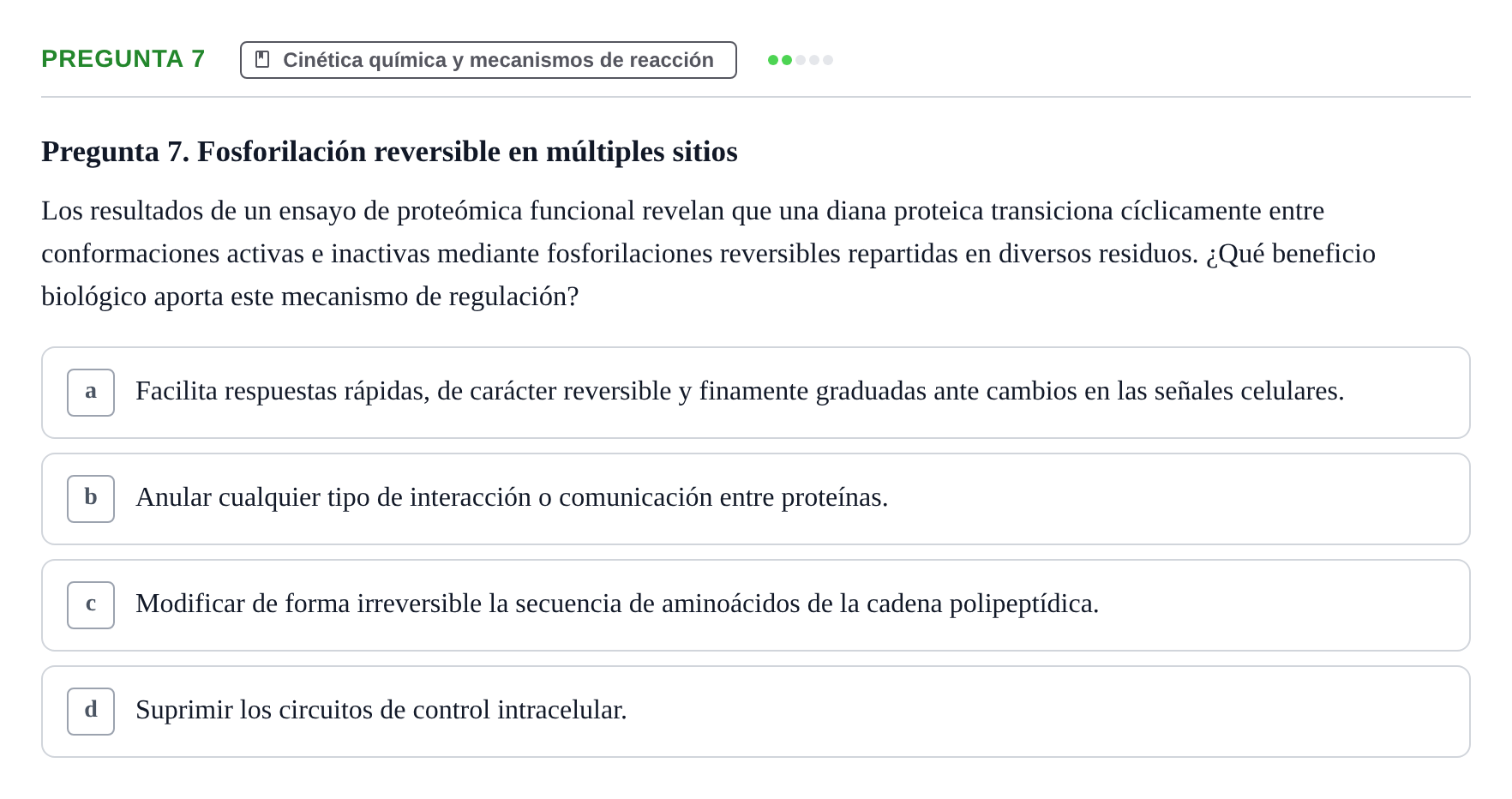 Enunciado: Pregunta 7