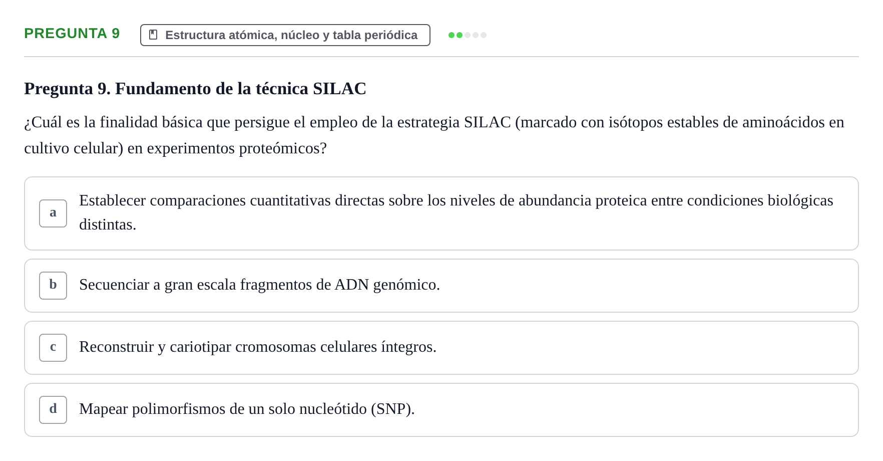 Enunciado: Pregunta 9