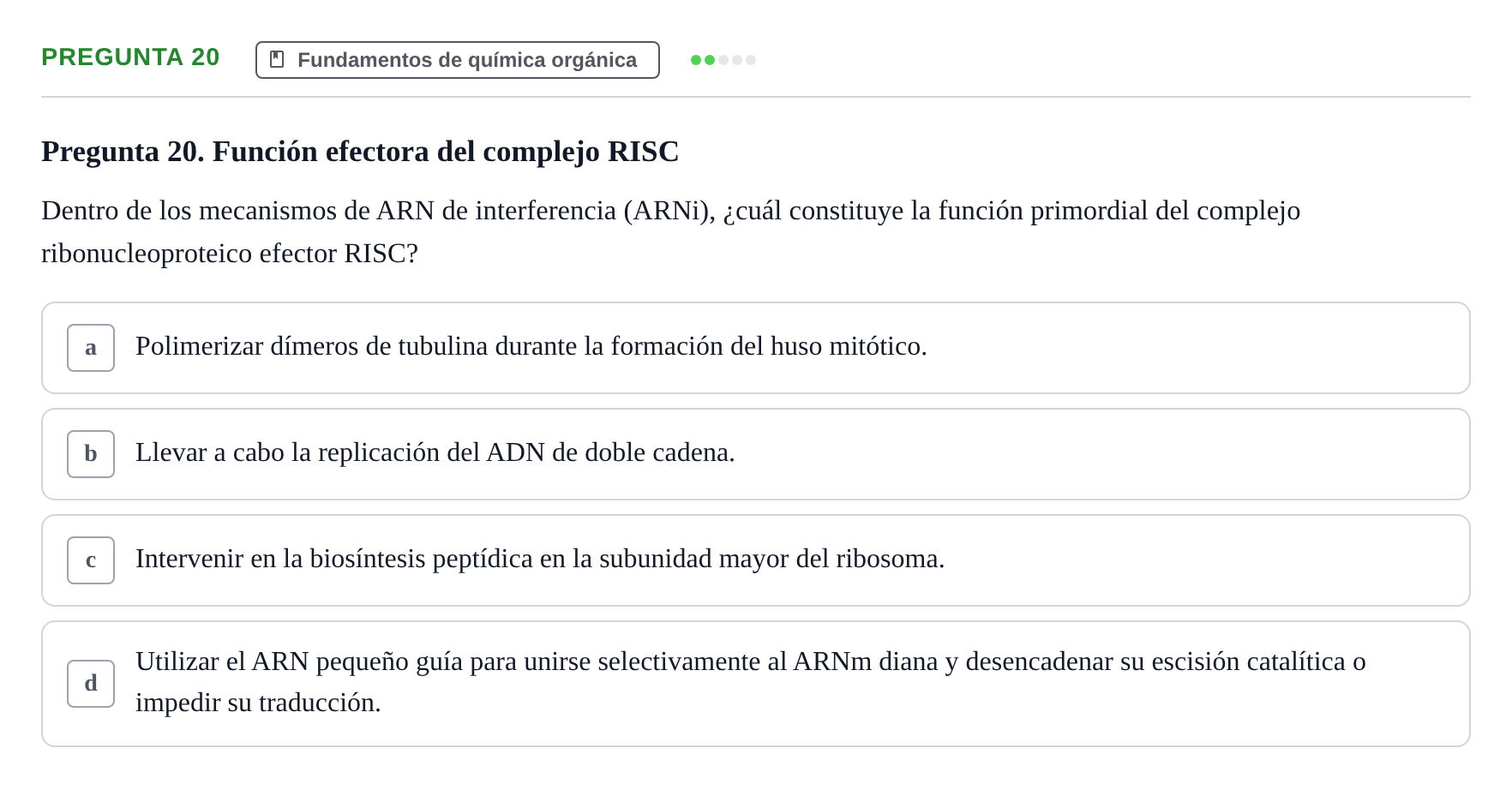 Enunciado: Pregunta 20