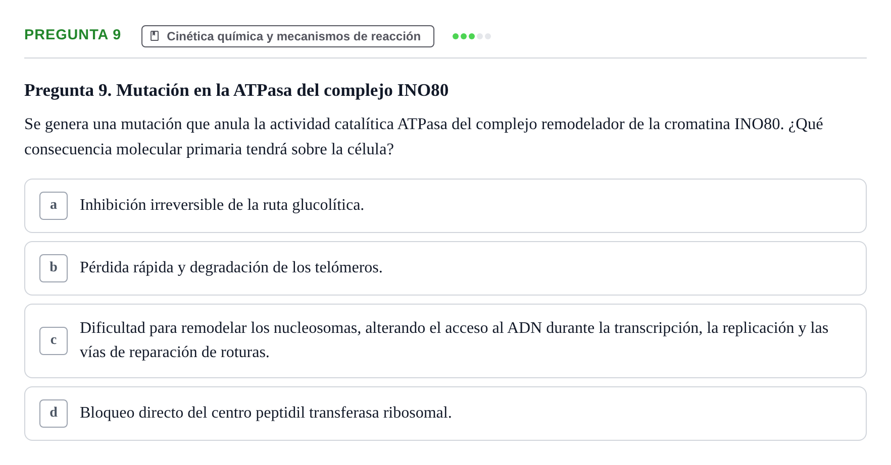 Enunciado: Pregunta 9