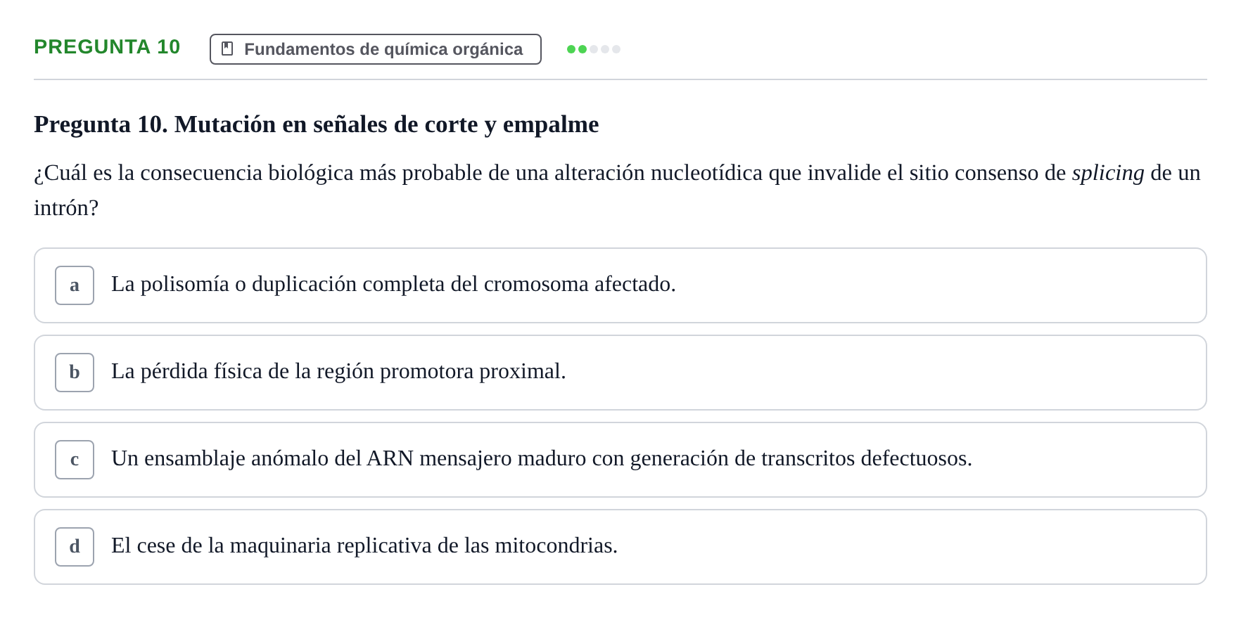 Enunciado: Pregunta 10