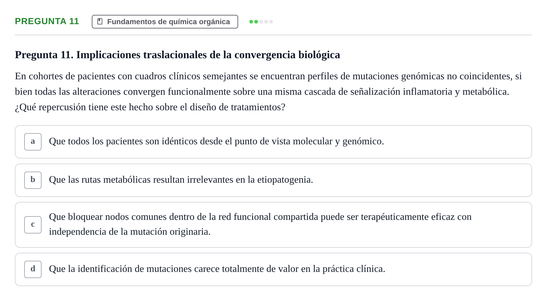 Enunciado: Pregunta 11