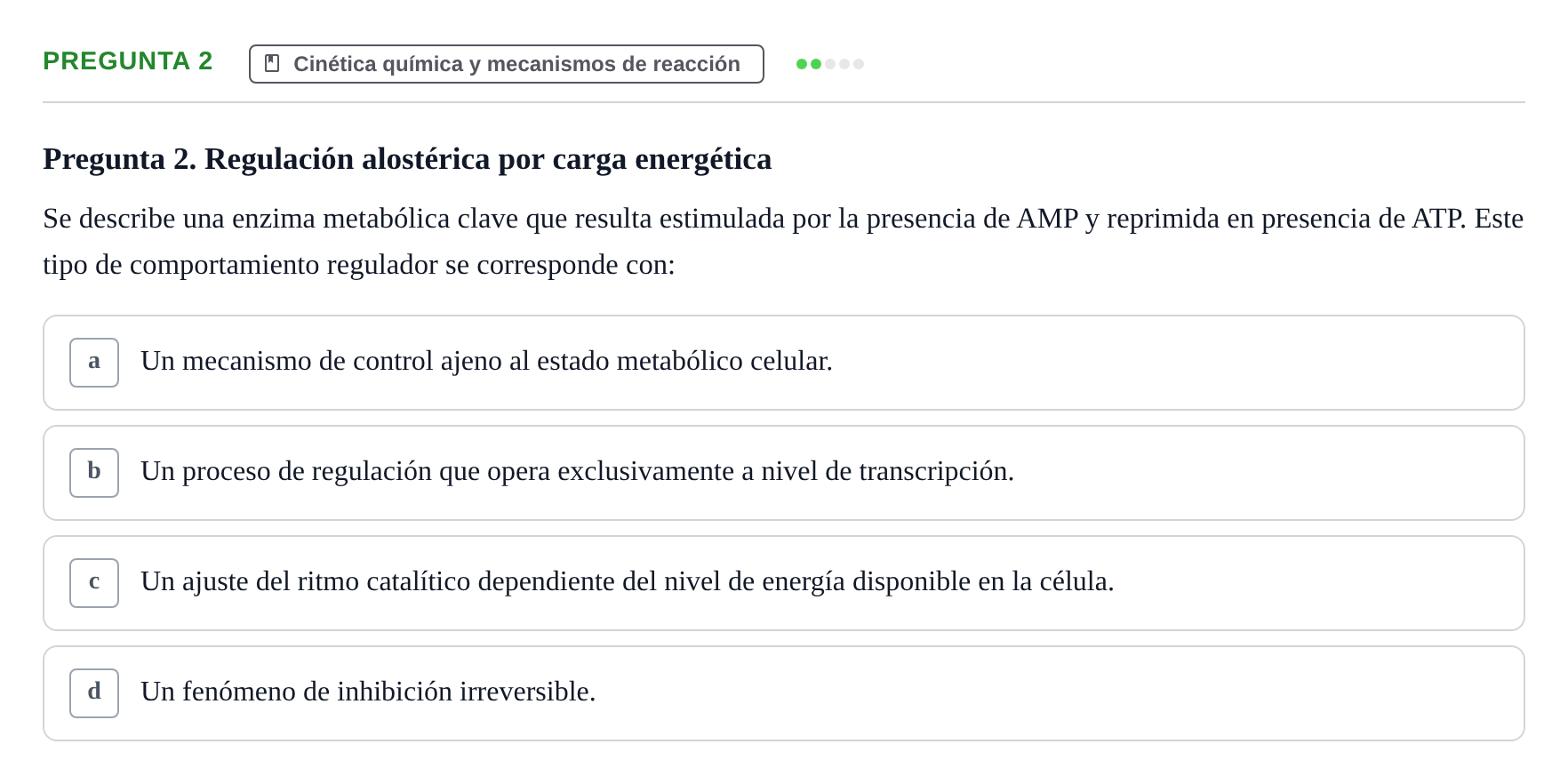 Enunciado: Pregunta 2