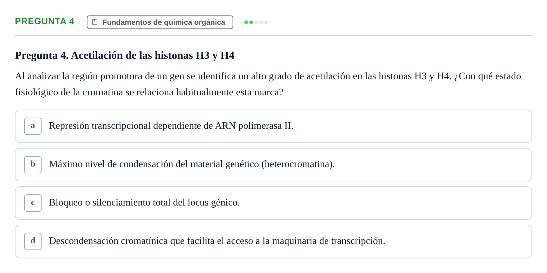 Enunciado: Pregunta 4