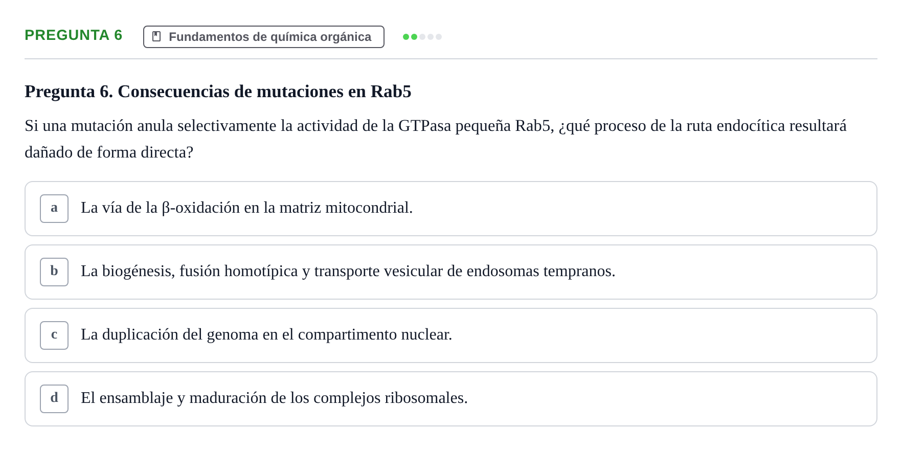 Enunciado: Pregunta 6