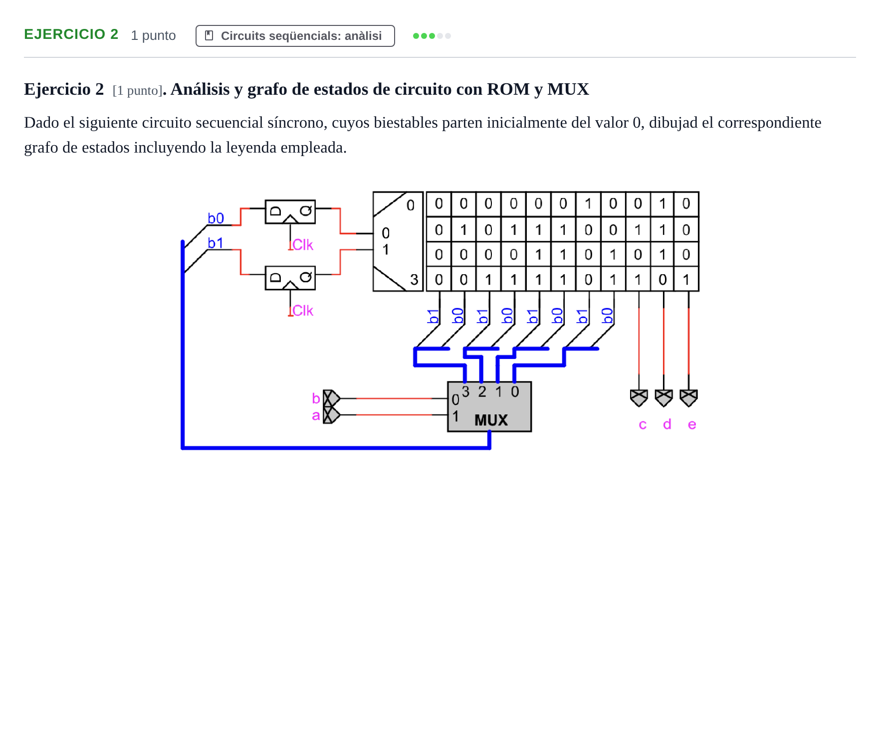 Enunciado: Ejercicio 2 · Introducció als Computadors UPC 2013