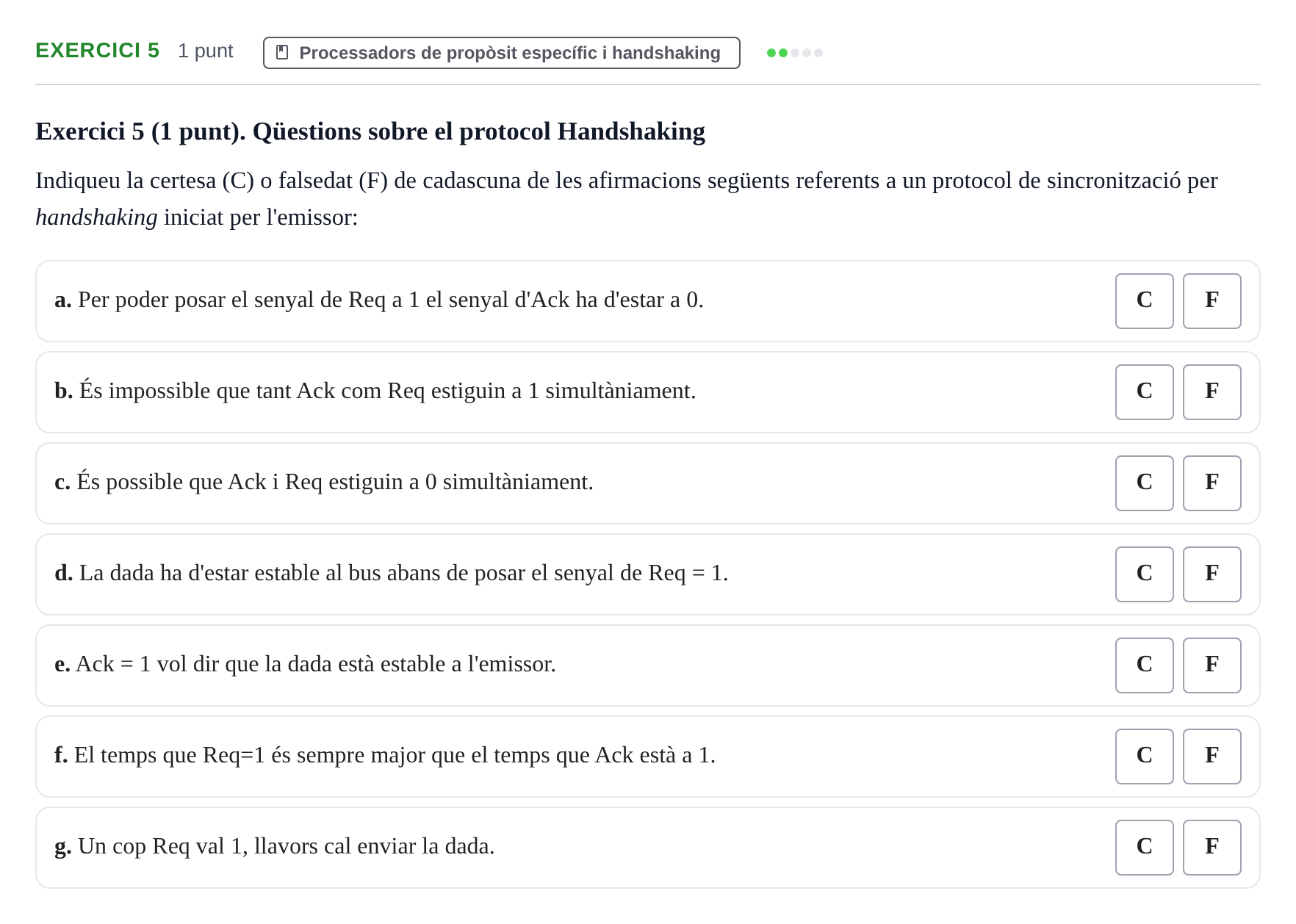 Enunciado: Problema 5 · Introducció als Computadors UPC 2012