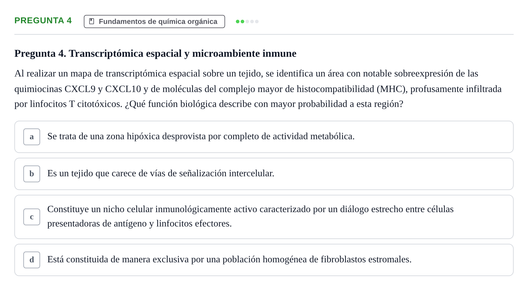 Enunciado: Pregunta 4