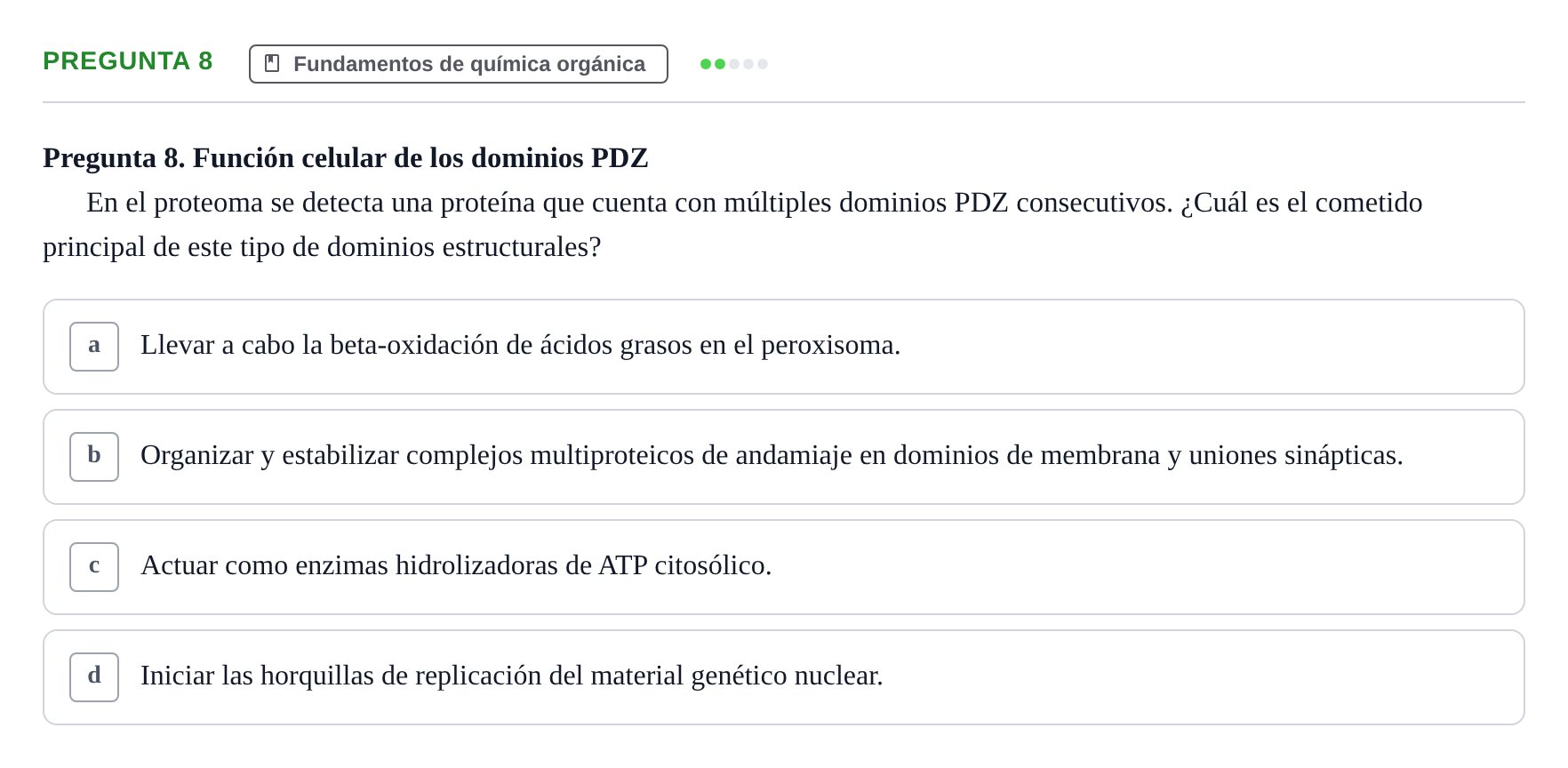 Enunciado: Pregunta 8