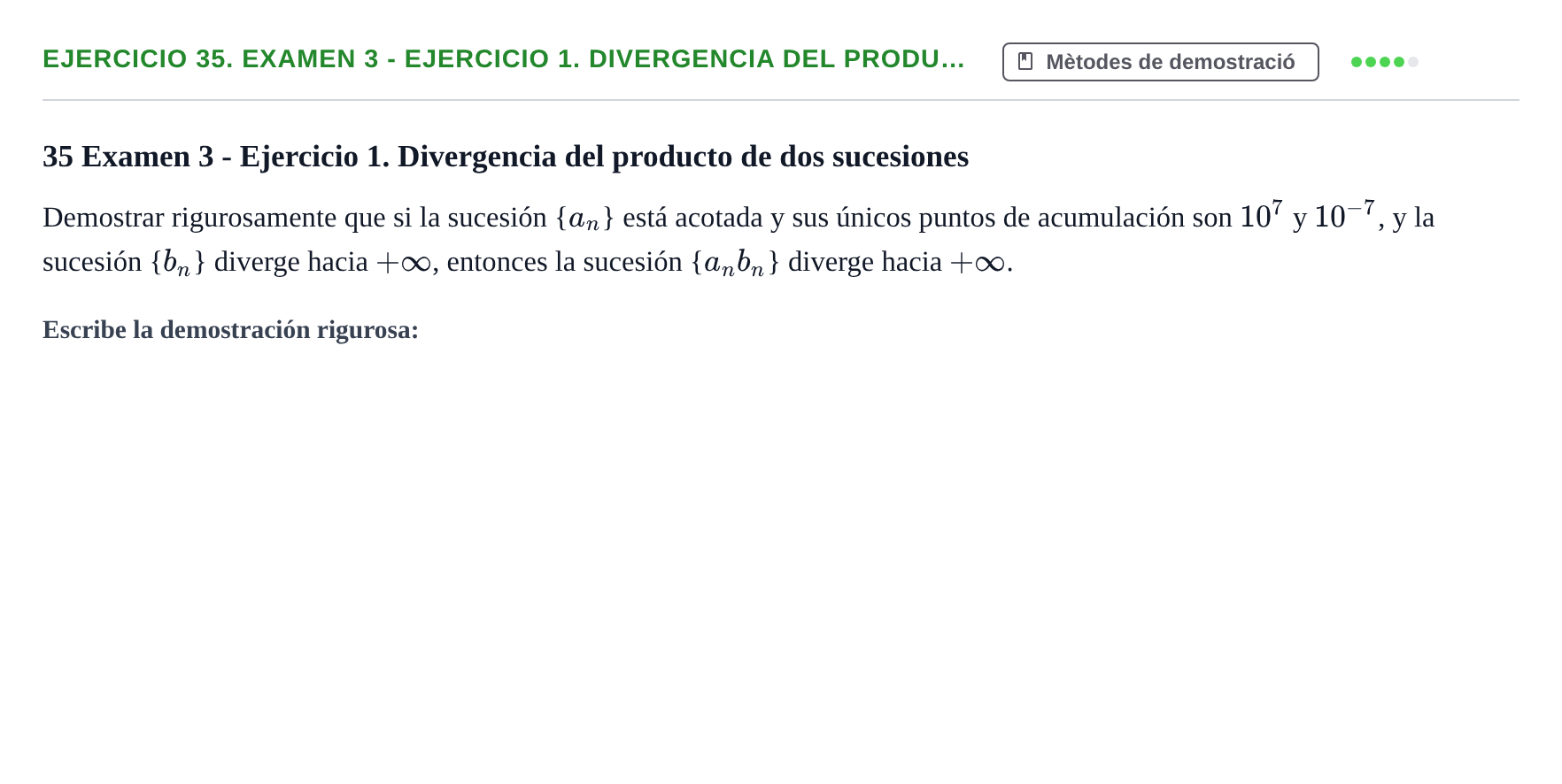 Enunciado: Ejercicio 35. Examen 3 - Ejercicio 1. Divergencia del produ… · Fonaments Matemàtics UPC Exámenes de Cálculo - Parte 1