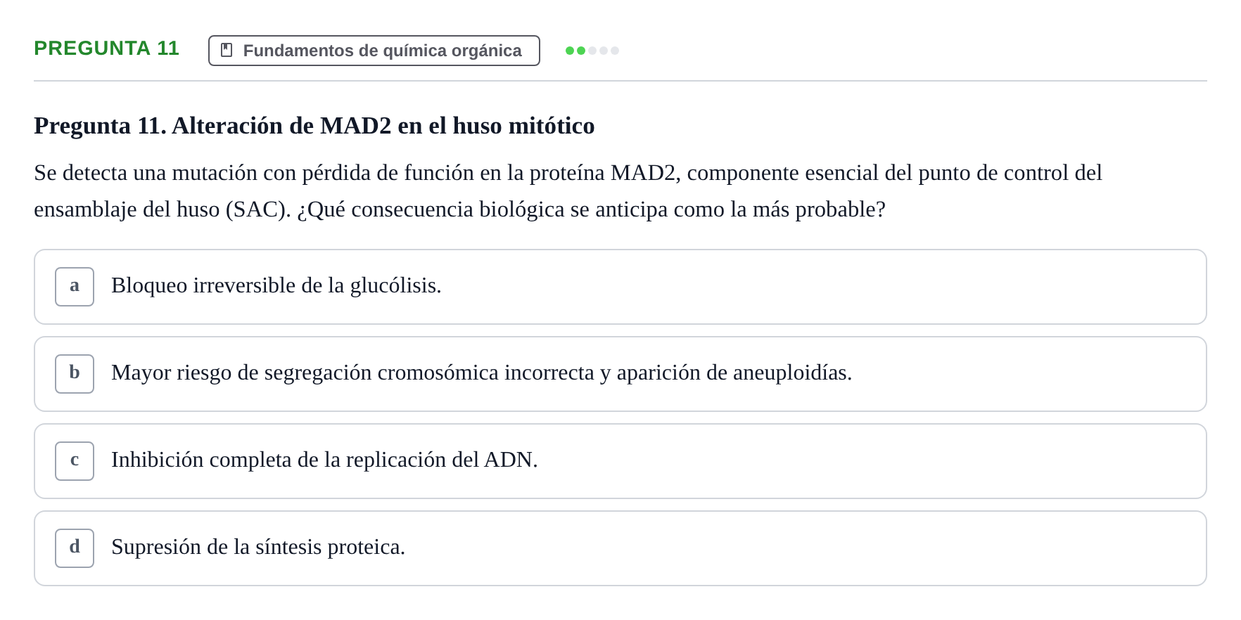 Enunciado: Pregunta 11