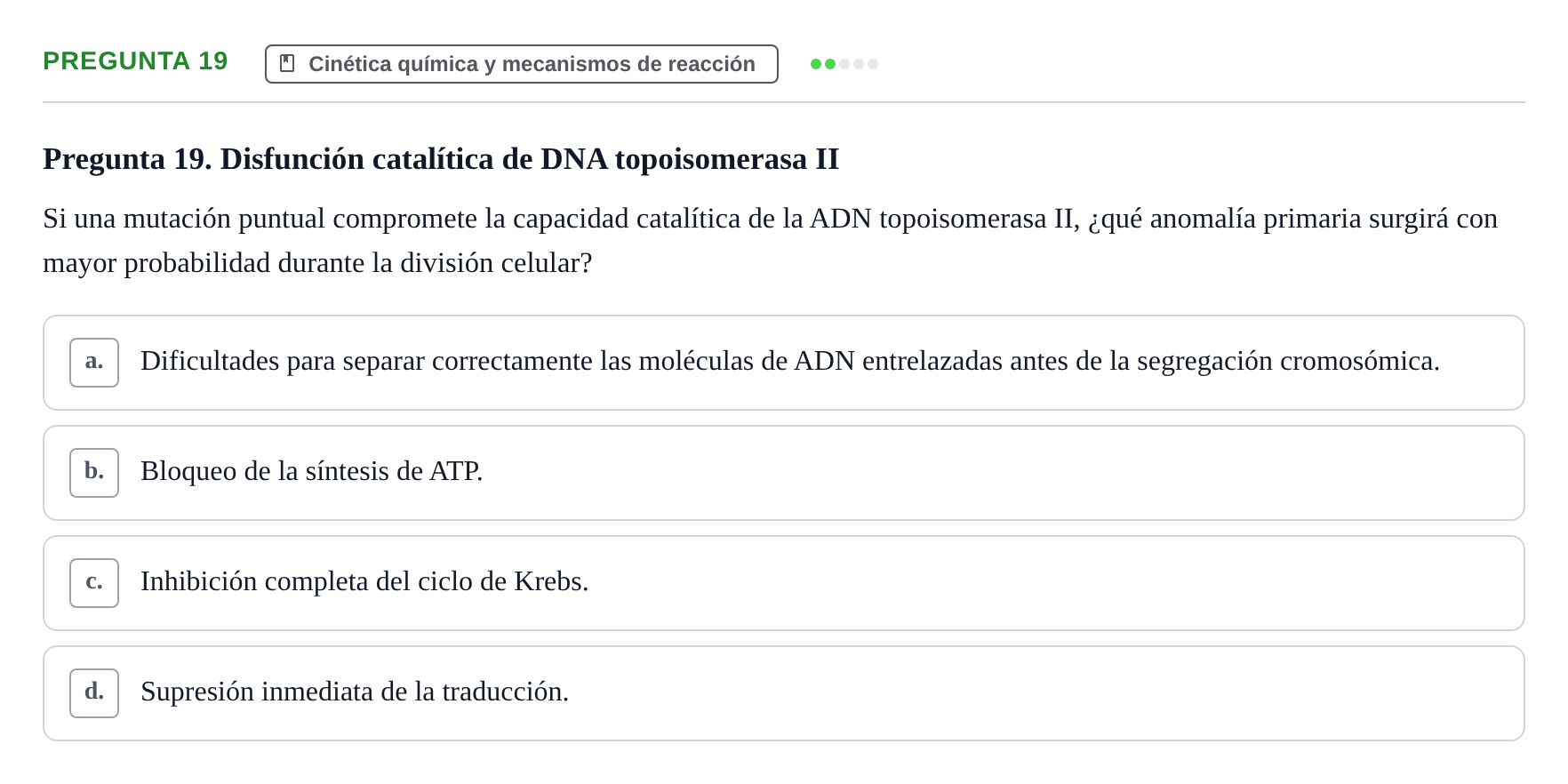 Enunciado: Pregunta 19