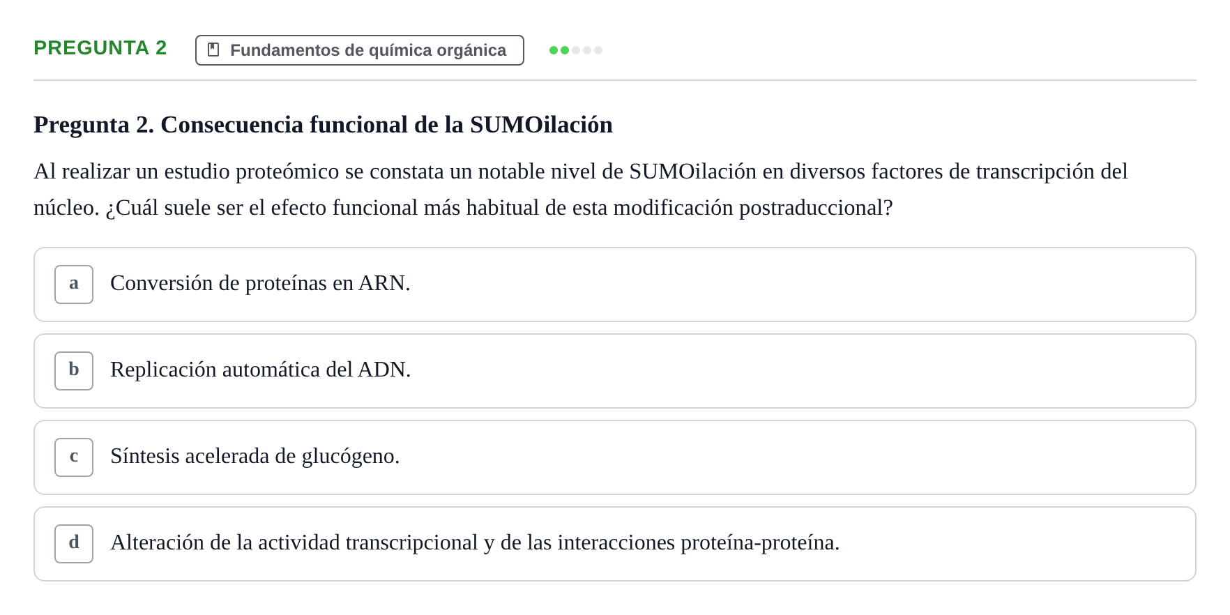 Enunciado: Pregunta 2