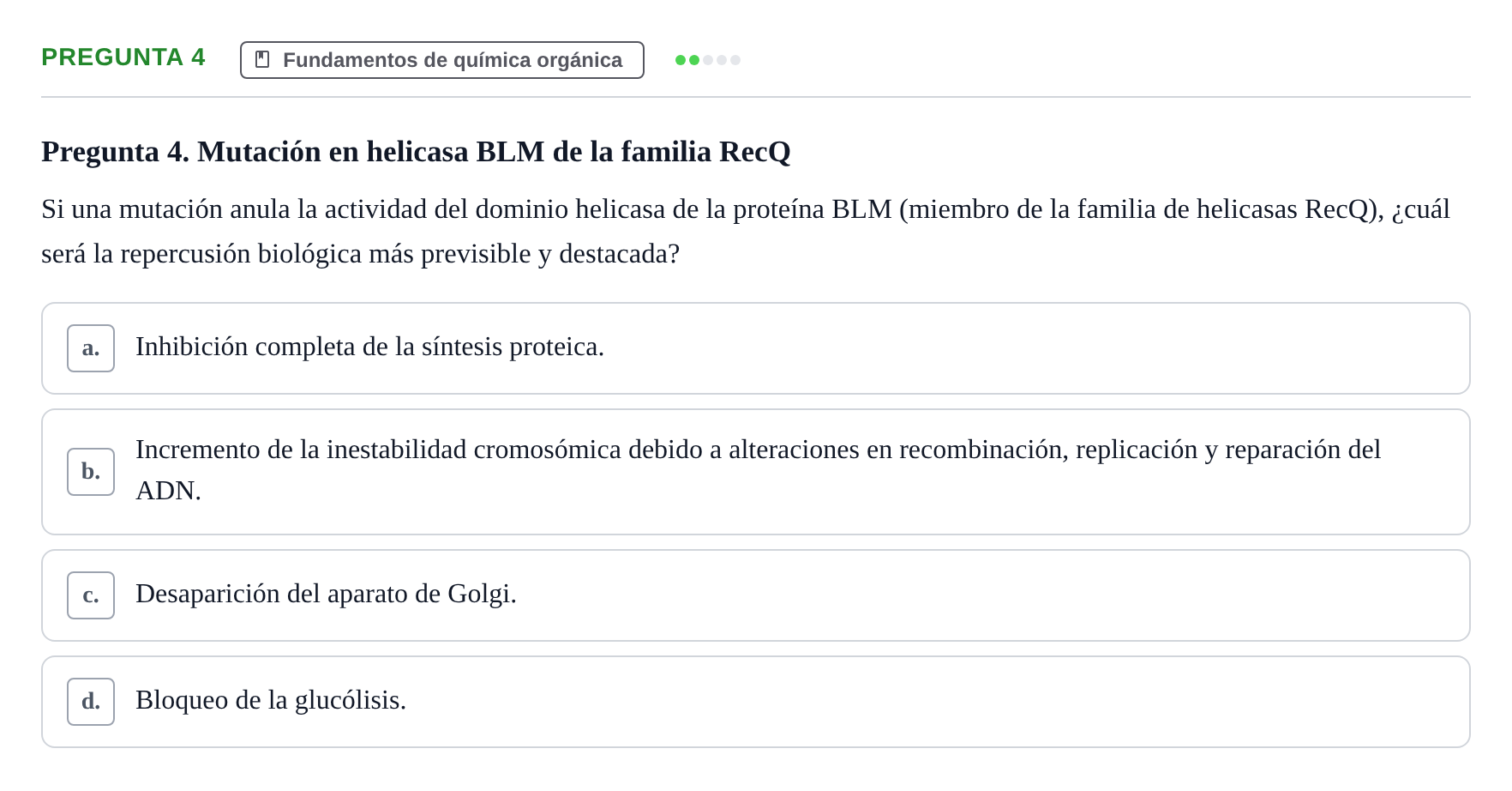 Enunciado: Pregunta 4