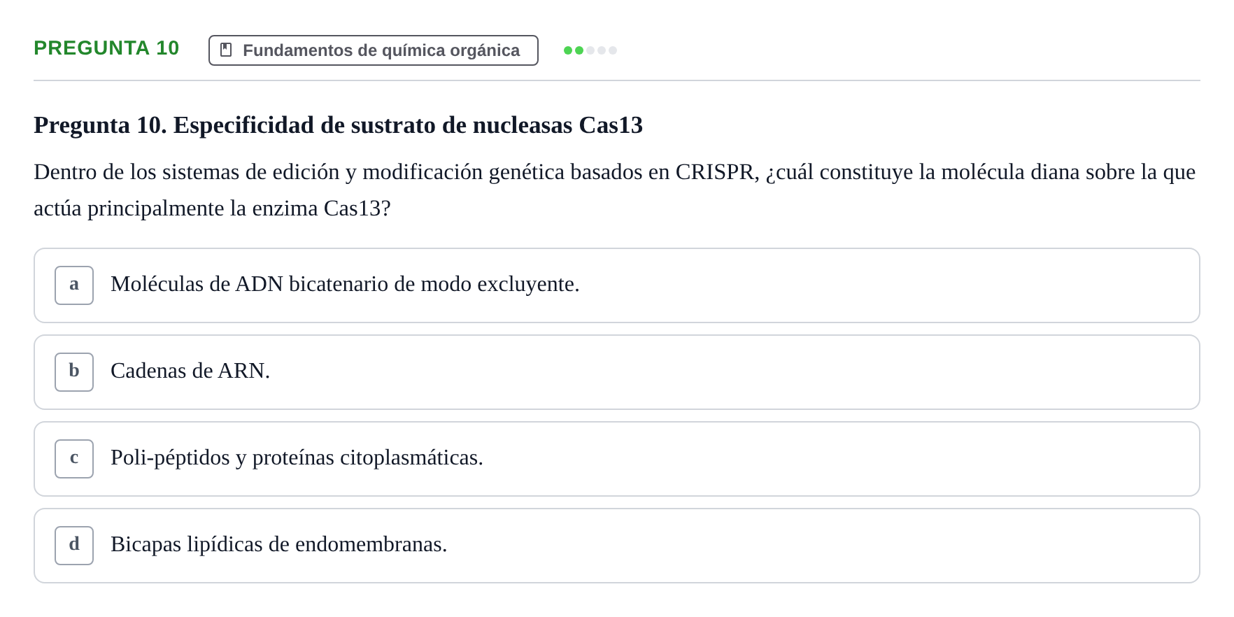 Enunciado: Pregunta 10