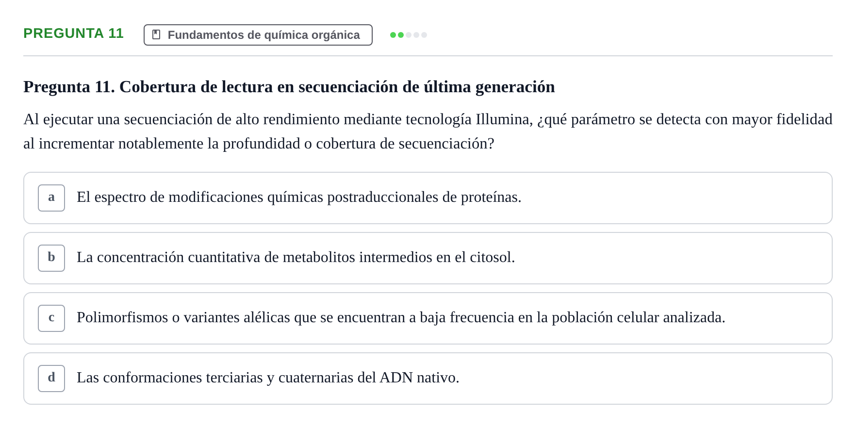 Enunciado: Pregunta 11