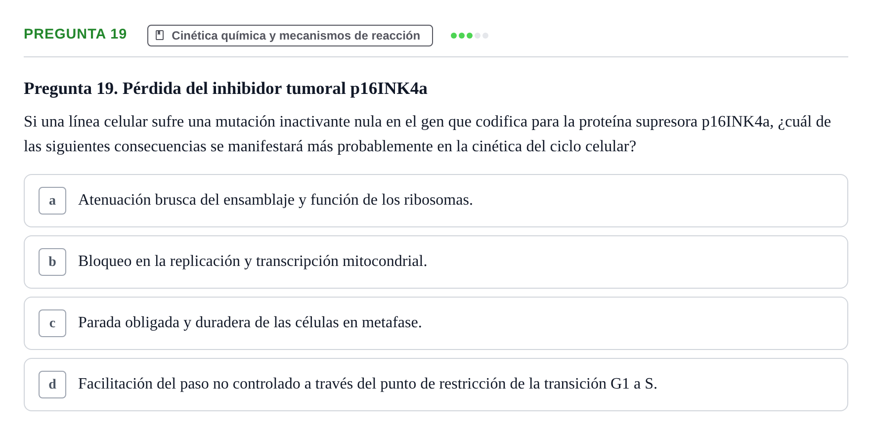 Enunciado: Pregunta 19