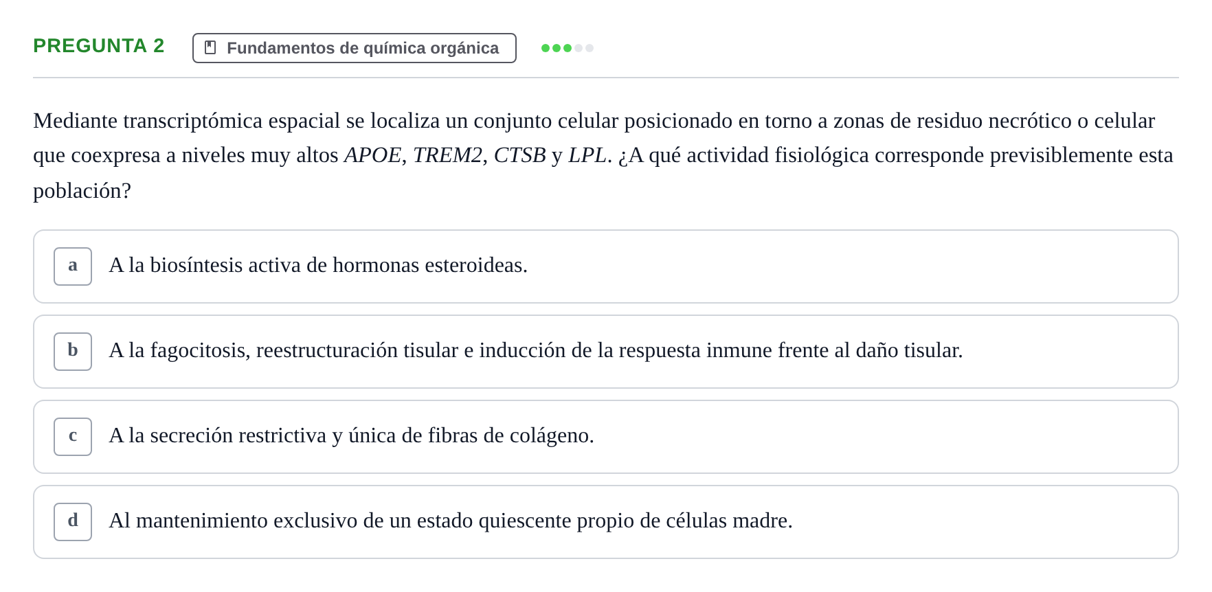 Enunciado: Pregunta 2