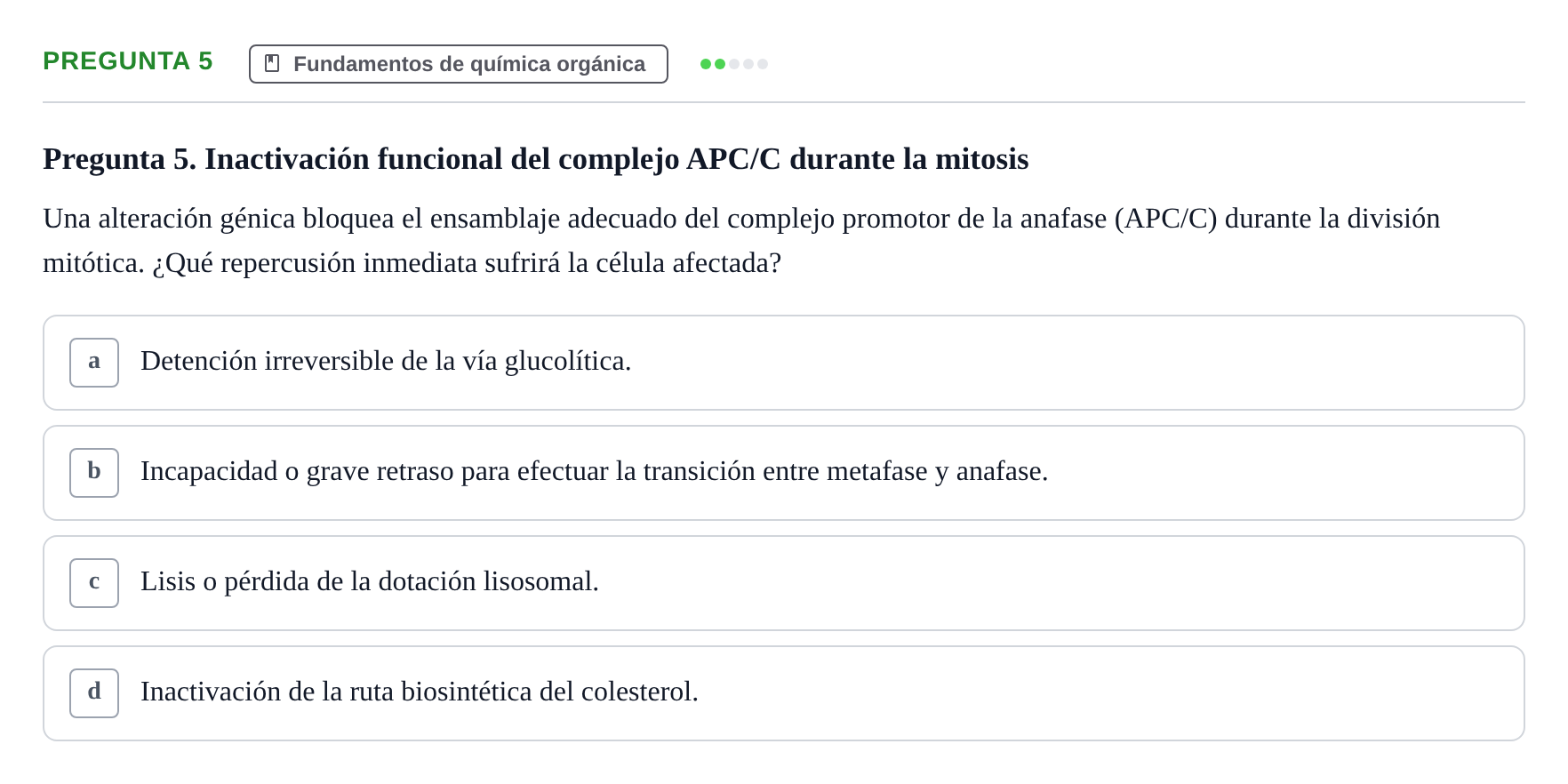 Enunciado: Pregunta 5