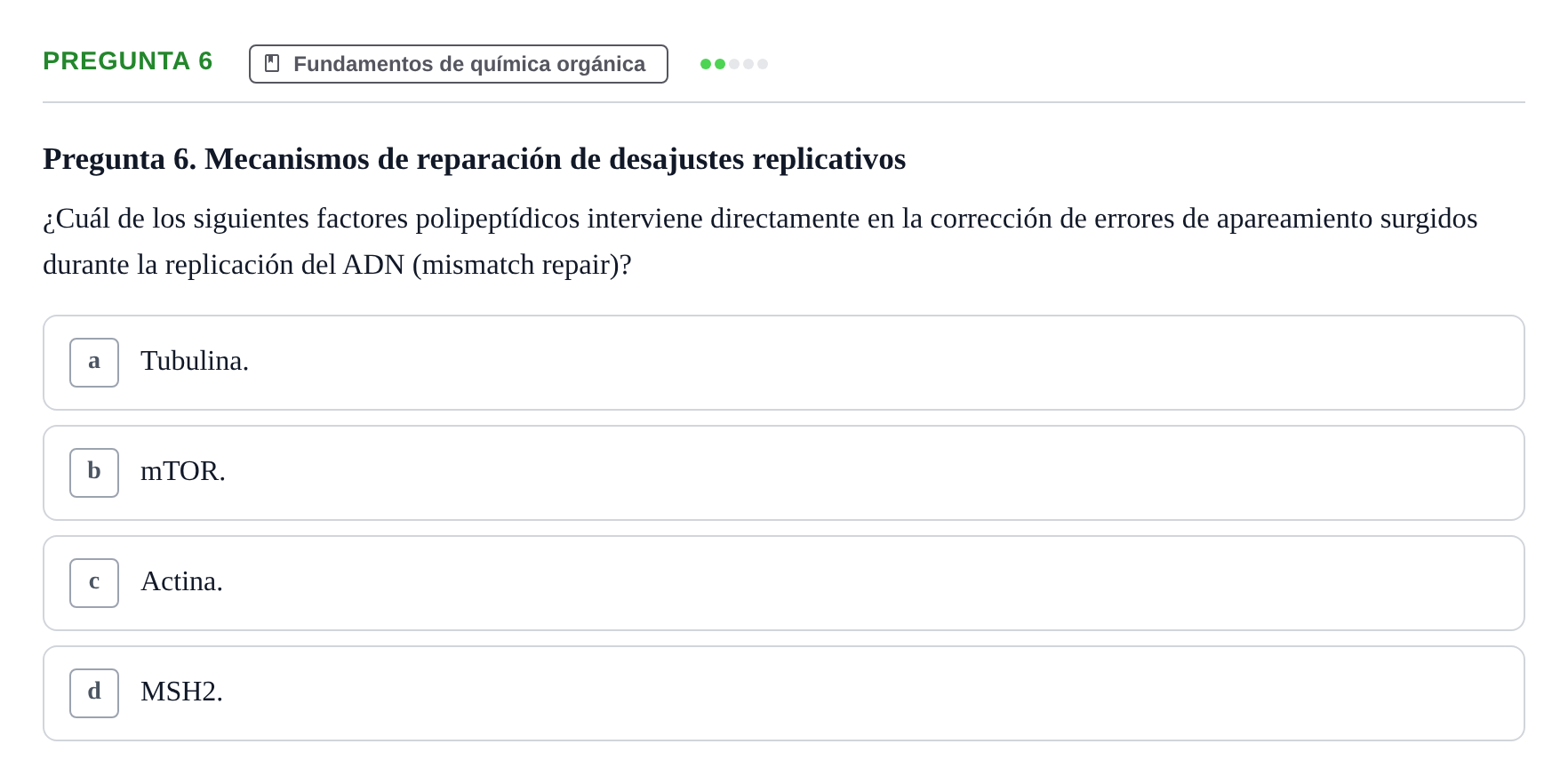Enunciado: Pregunta 6