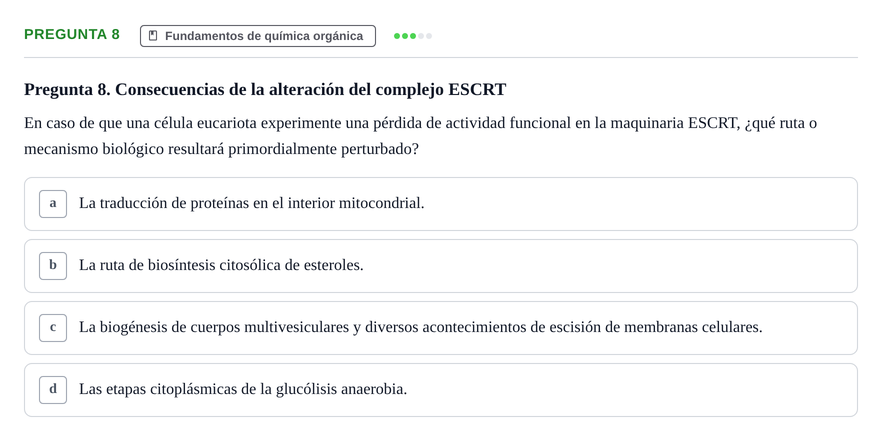 Enunciado: Pregunta 8