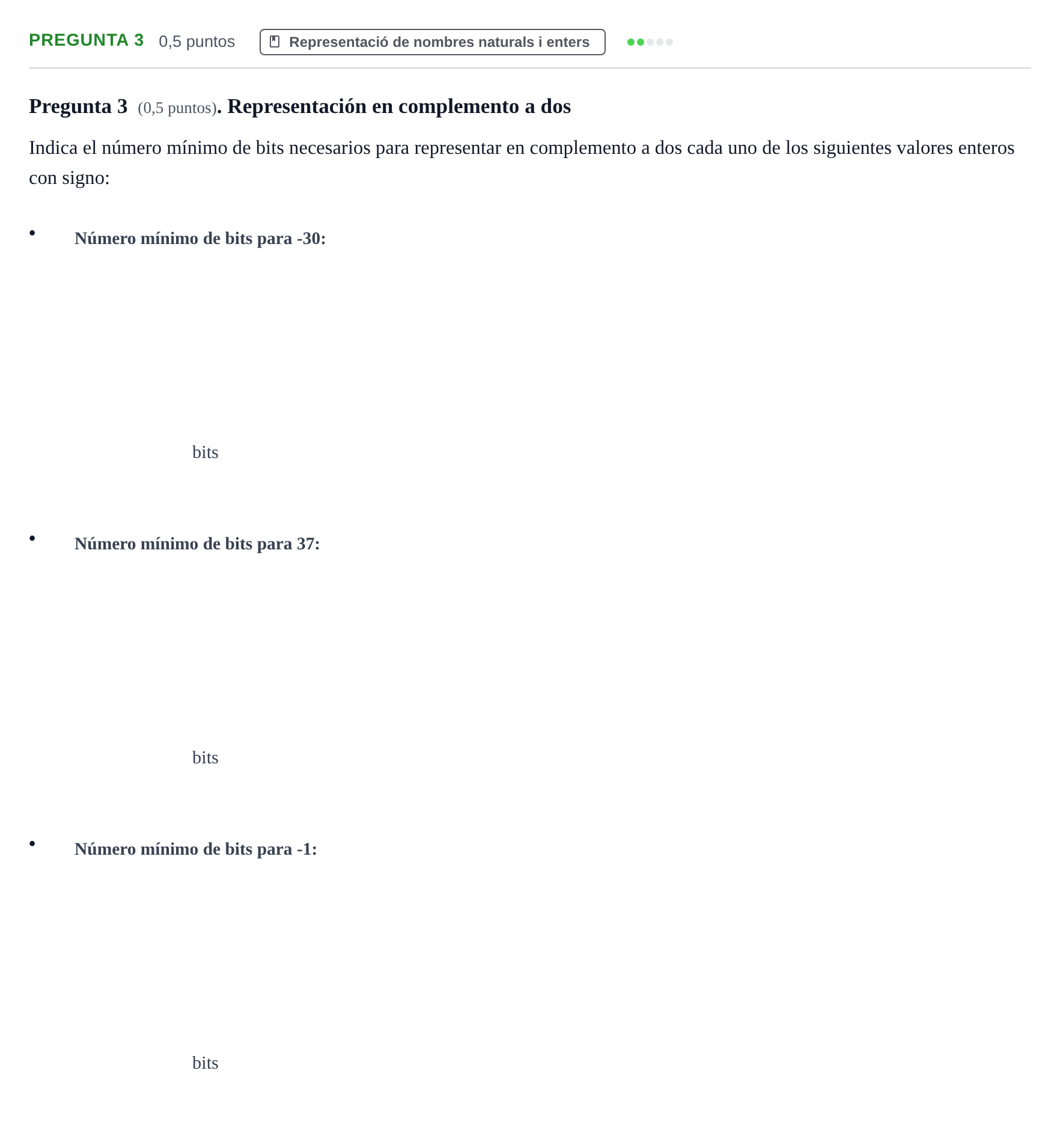 Enunciado: Pregunta 3 · Introducció als Computadors UPC 2013