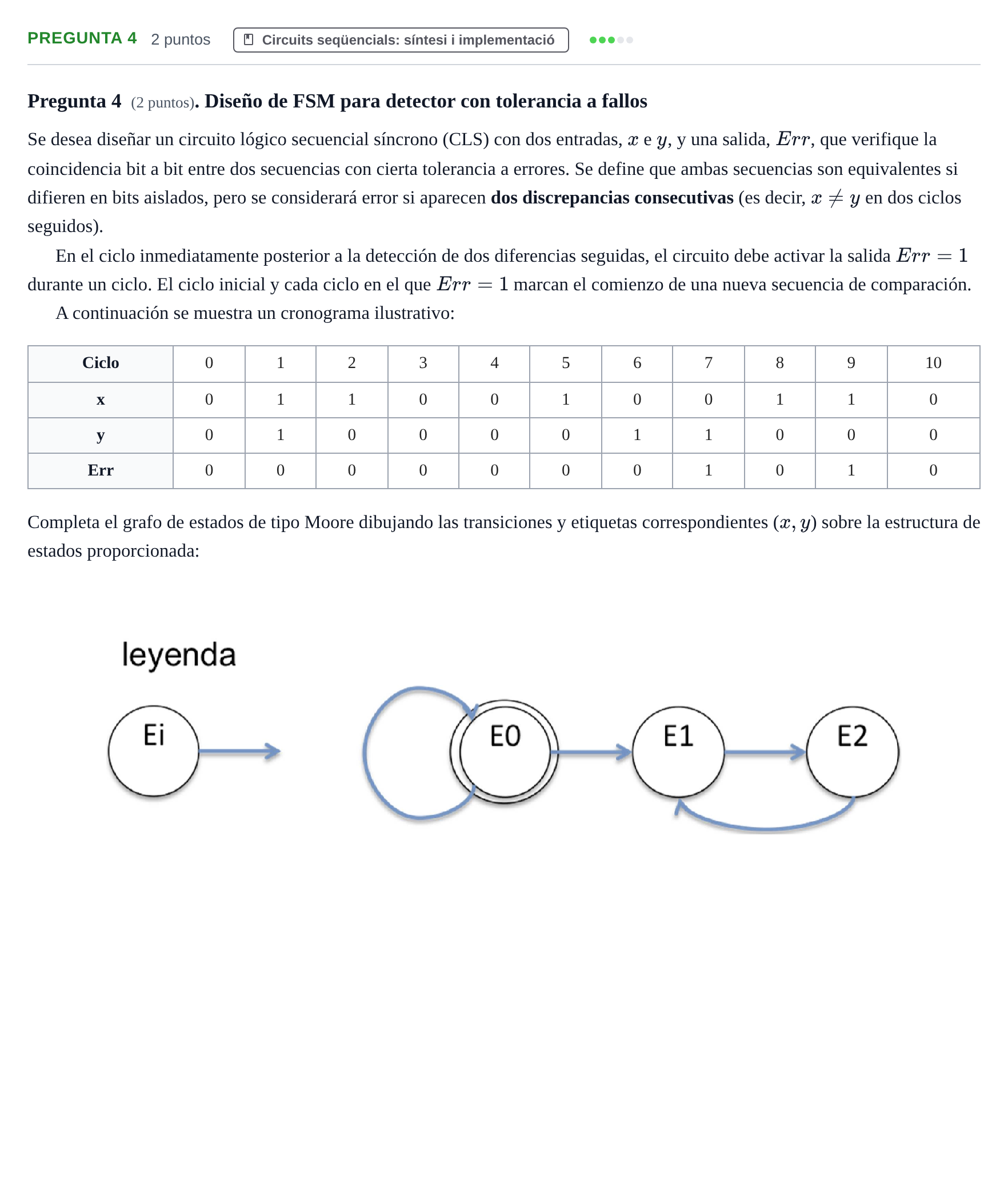 Enunciado: Pregunta 4 · Introducció als Computadors UPC 2013