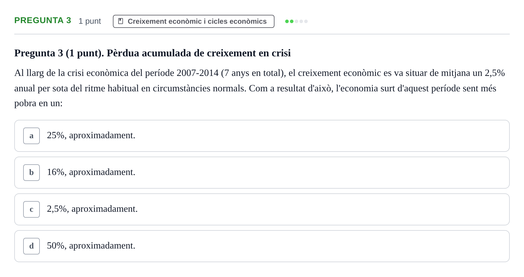 Enunciado: Pregunta 3 · Introducción a la Economía UDG 2018