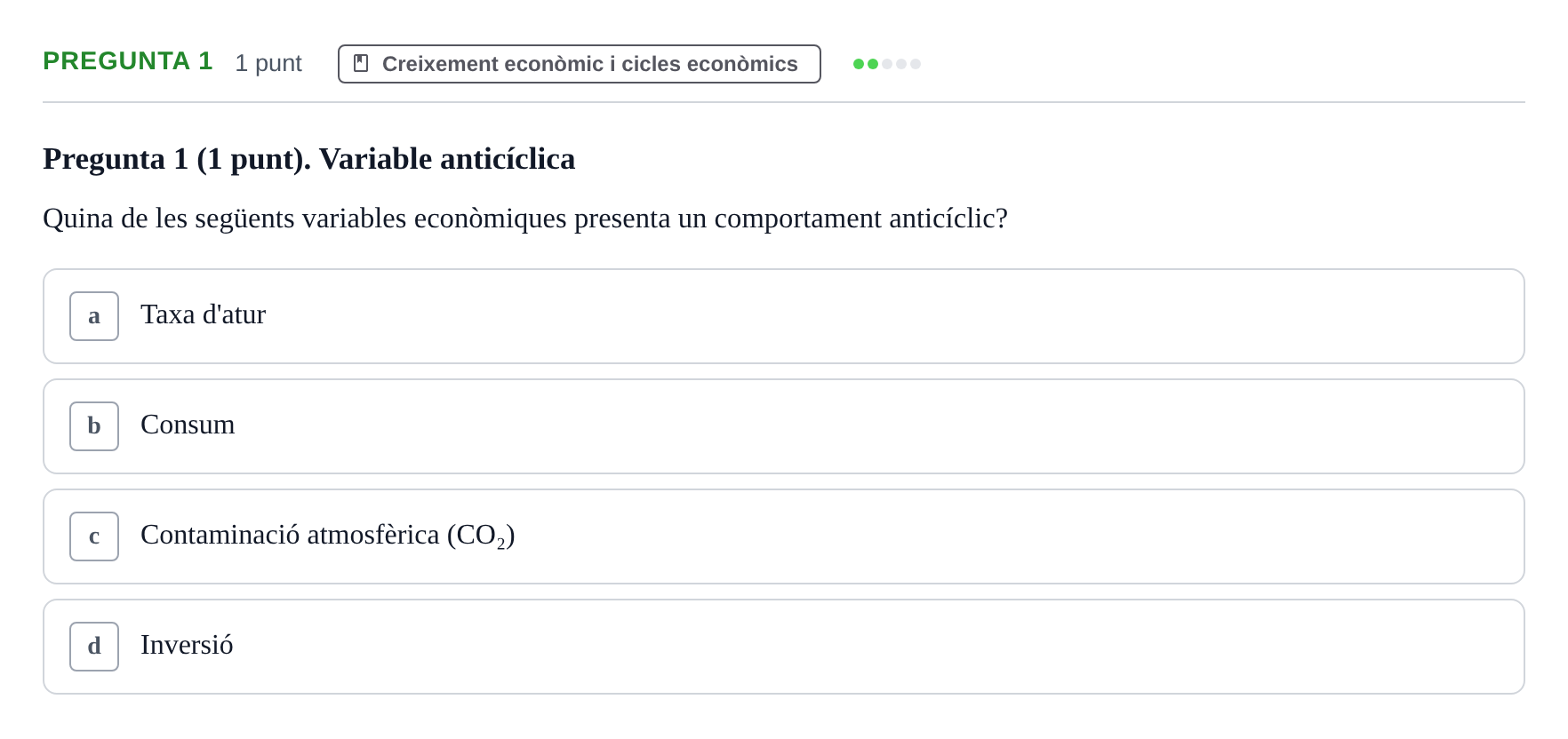 Enunciado: Pregunta 1 · Introducción a la Economía UDG 2017