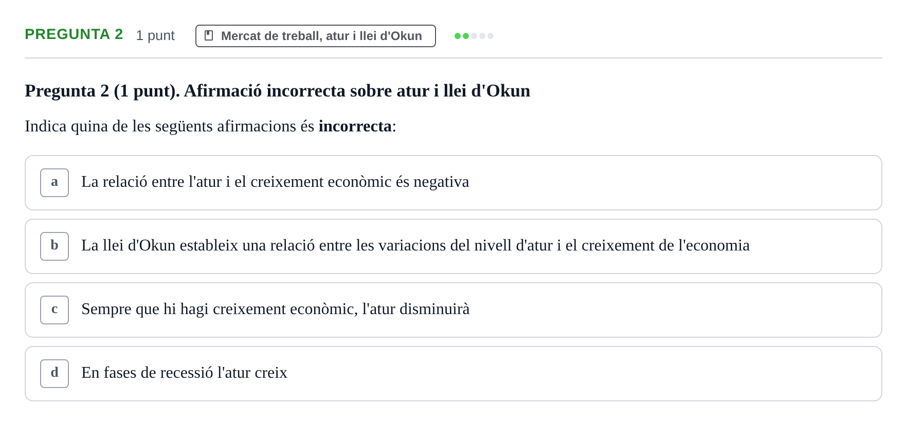 Enunciado: Pregunta 2 · Introducción a la Economía UDG 2017
